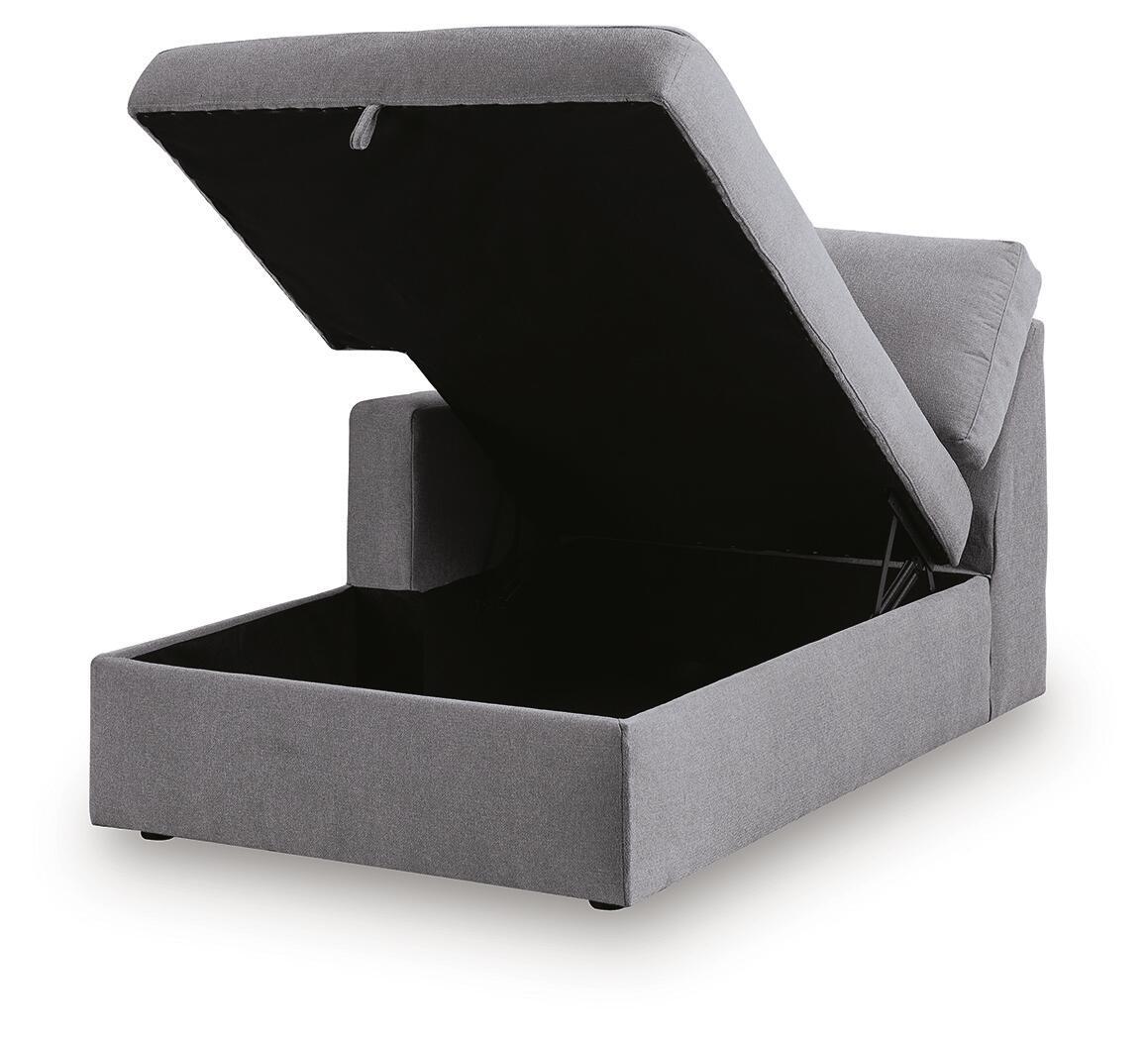 Modmax - LAF Corner Chaise With Storage - Granite - Urban Living Furniture (Los Angeles, CA)