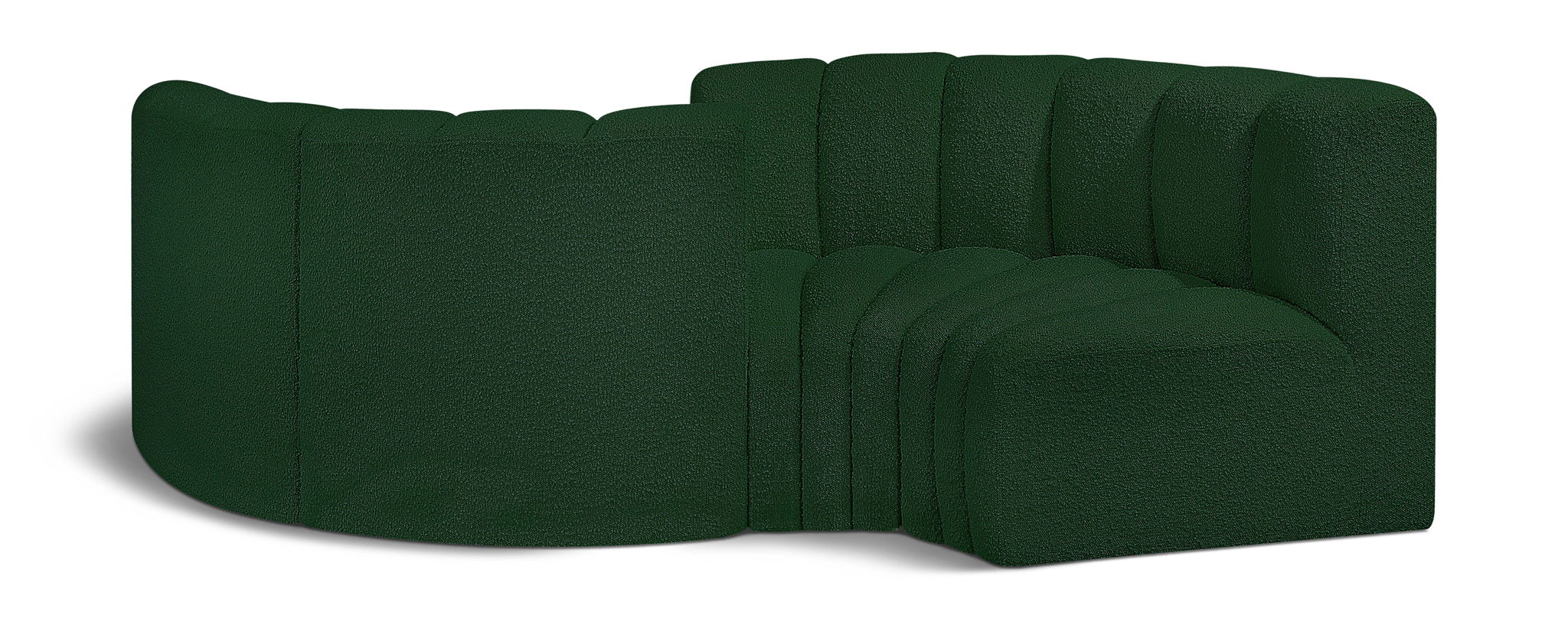 Arc - Boucle Fabric 4 Piece Curved Modular Sofa - Urban Living Furniture (Los Angeles, CA)
