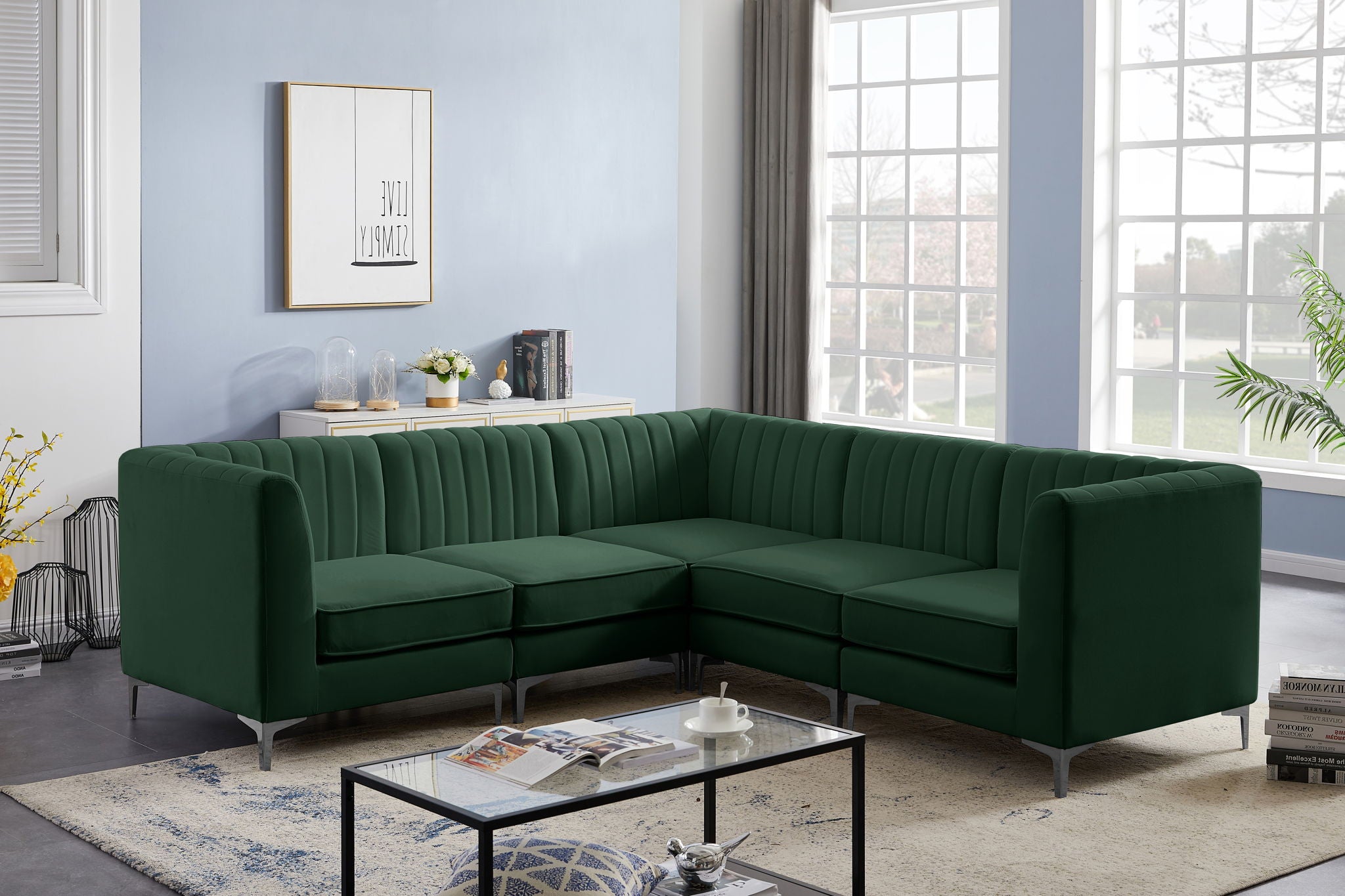 Alina - 5 Piece Modular Corner Sectional - Urban Living Furniture (Los Angeles, CA)