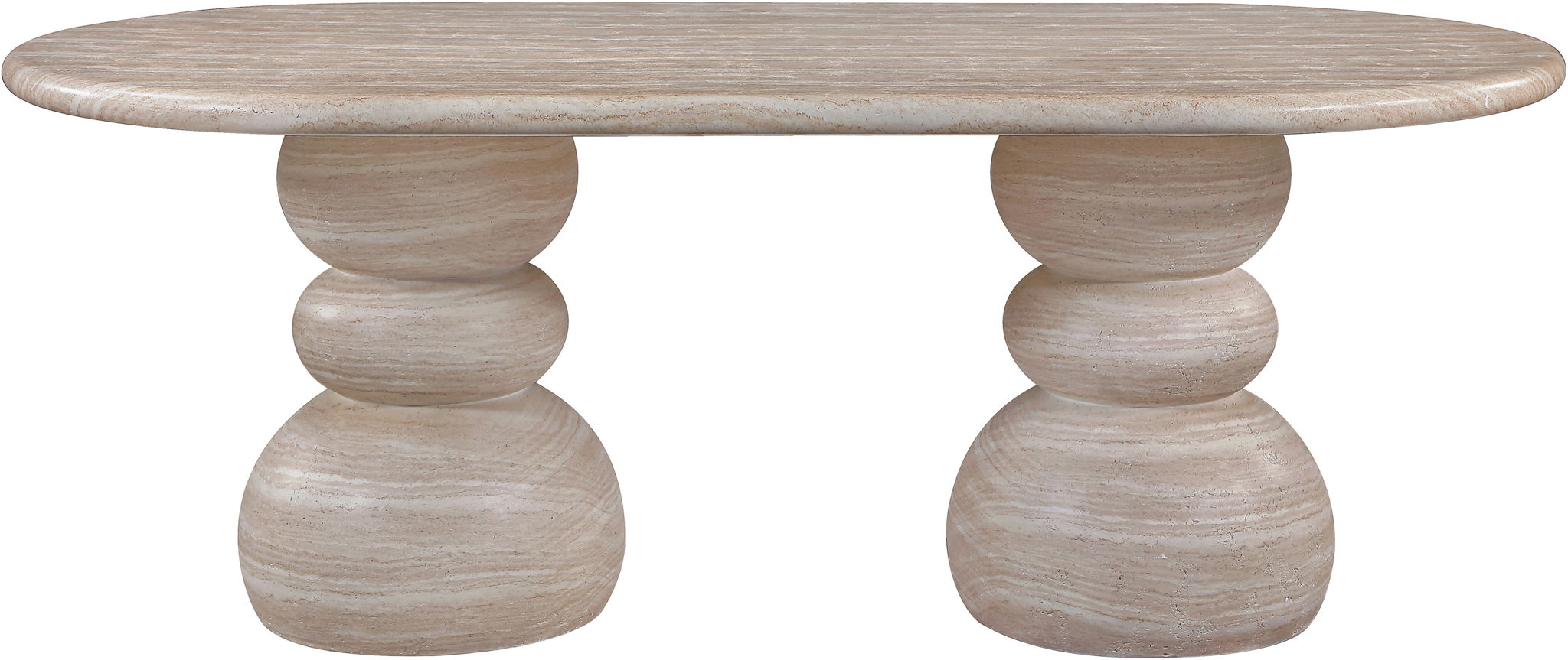 Navo - Indoor/Outdoor Dining Table - Travertine - Urban Living Furniture (Los Angeles, CA)