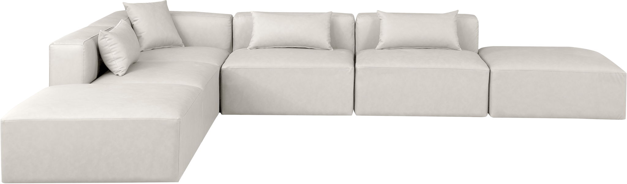 Cube - 6 Piece Modular Corner Armless Sectional