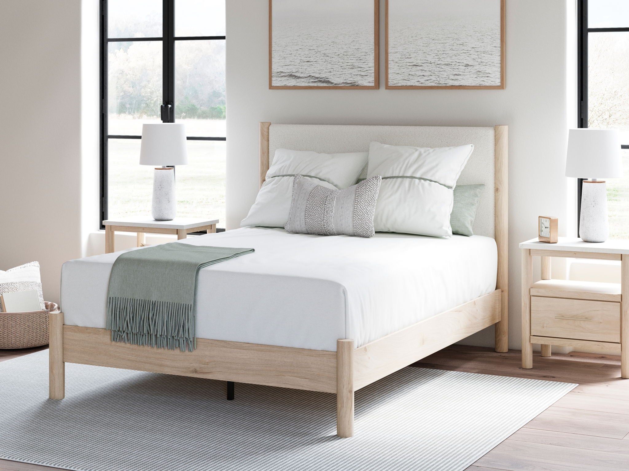 Cadmori - Upholstered Panel Bed - Urban Living Furniture (Los Angeles, CA)