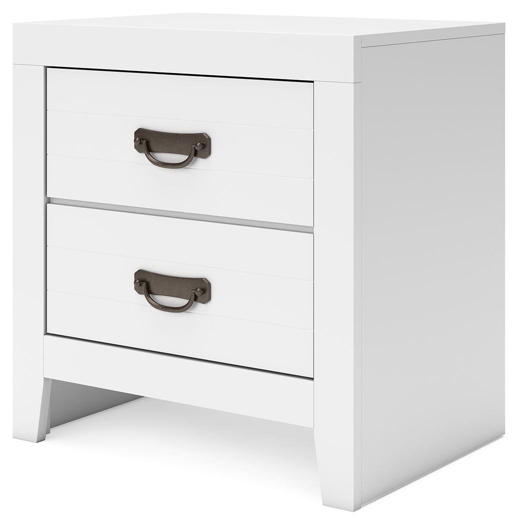 Binterglen - White - Two Drawer Night Stand - Urban Living Furniture (Los Angeles, CA)