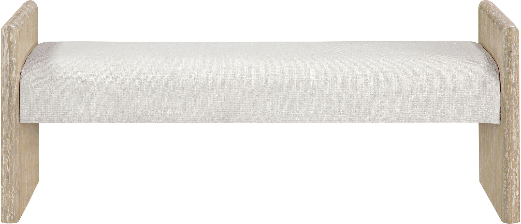 Hickory - Fabric Upholstered Bench - Natural Frame - Urban Living Furniture (Los Angeles, CA)
