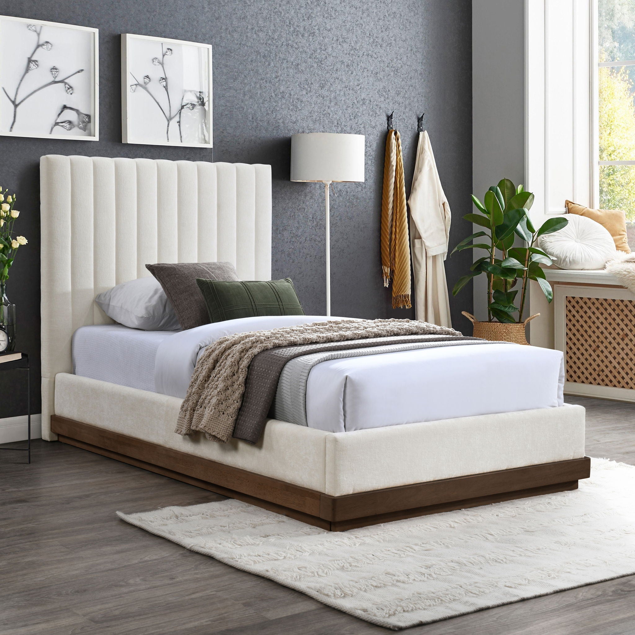 Emmet - Bed - Dark Brown Base - Urban Living Furniture (Los Angeles, CA)