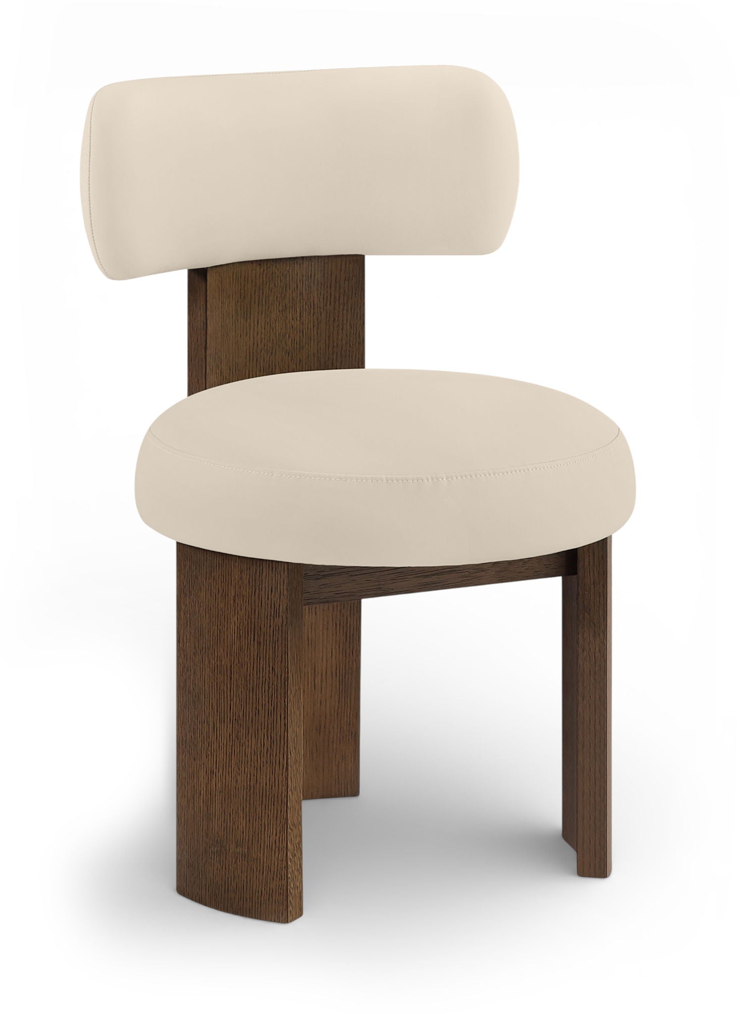 Atelier - Vegan Leather Upholstered Dining Chair (Set of 2) - Painted Brown Frame - Urban Living Furniture (Los Angeles, CA)