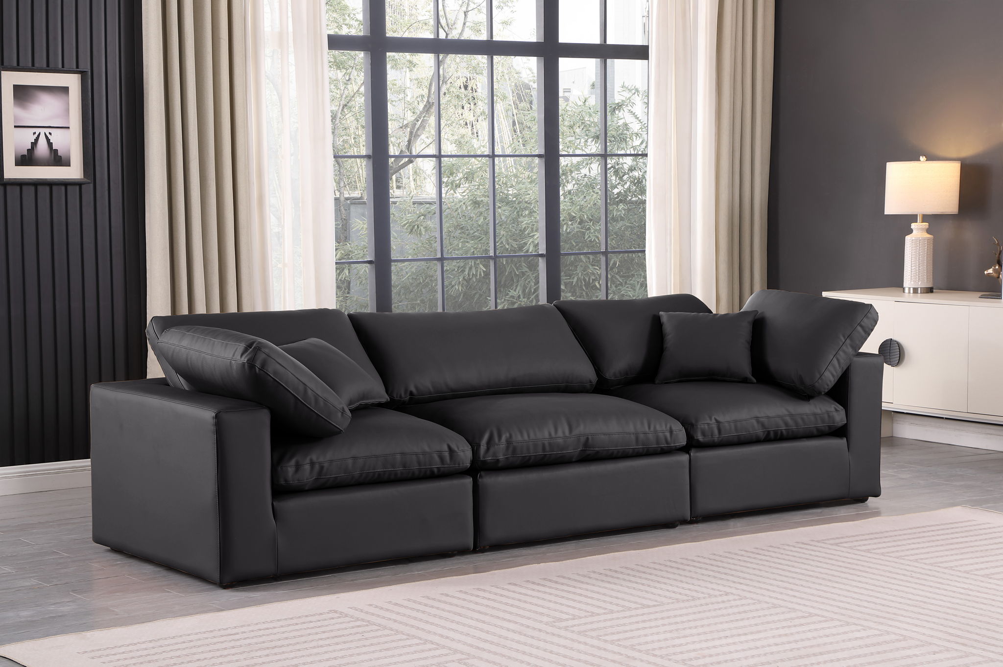 Comfy - Faux Leather Modular Sofa 3 Seats - Urban Living Furniture (Los Angeles, CA)