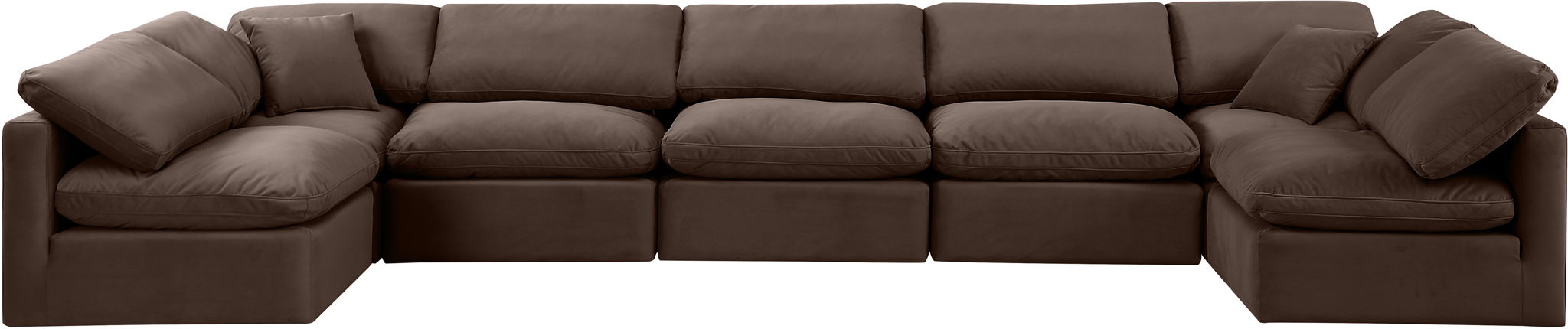 Indulge - Velvet 7 Piece Modular U-Shaped Sectional - Urban Living Furniture (Los Angeles, CA)