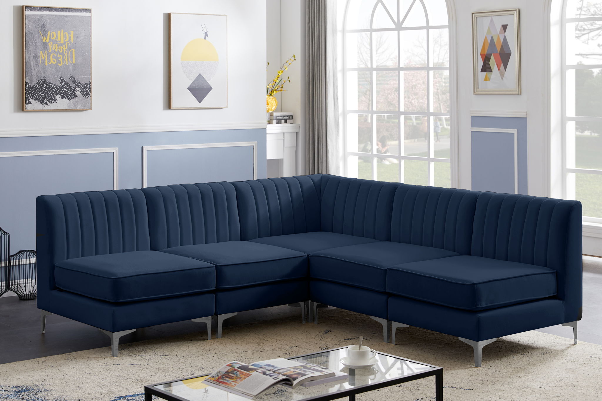 Alina - 5 Piece Armless Sectional - Urban Living Furniture (Los Angeles, CA)