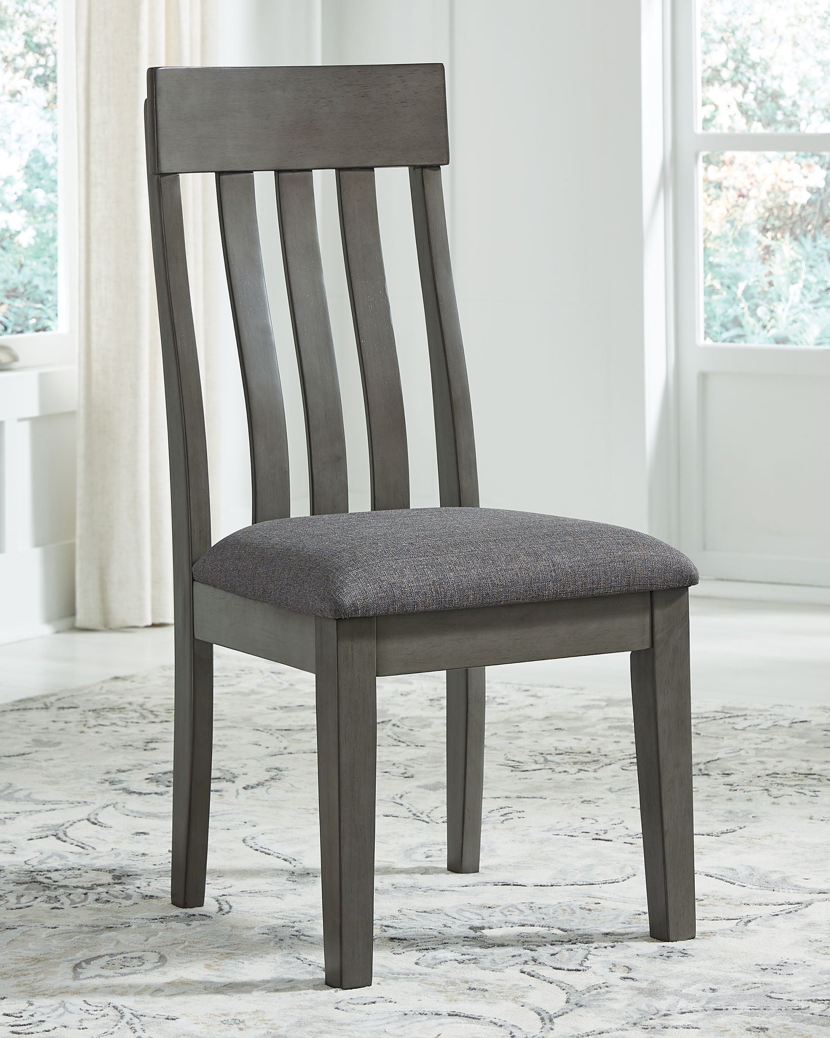 Hallanden - Black / Gray - Dining UPH Side Chair (Set of 2) - Urban Living Furniture (Los Angeles, CA)