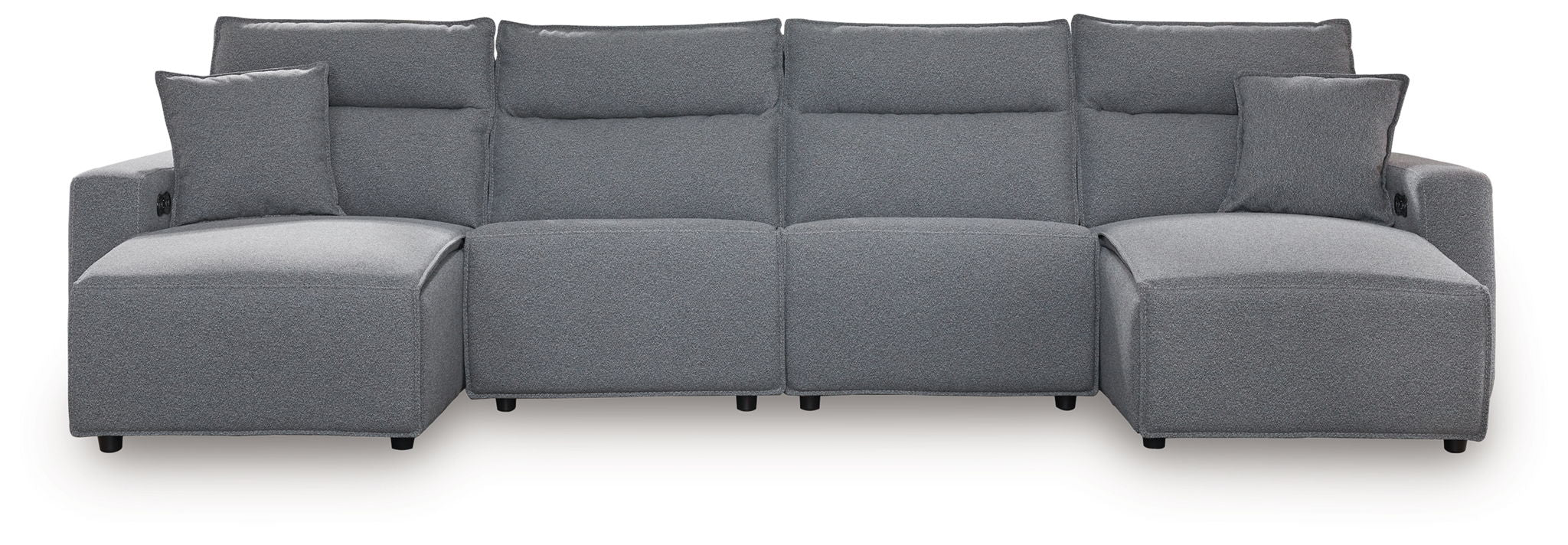 ModMax II - Salt And Pepper - Reclining Sectional - Urban Living Furniture (Los Angeles, CA)