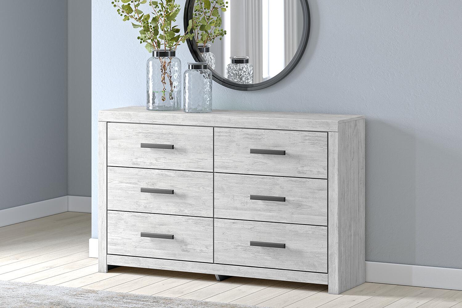 Cayboni - Six Drawer Dresser - Whitewash - Urban Living Furniture (Los Angeles, CA)