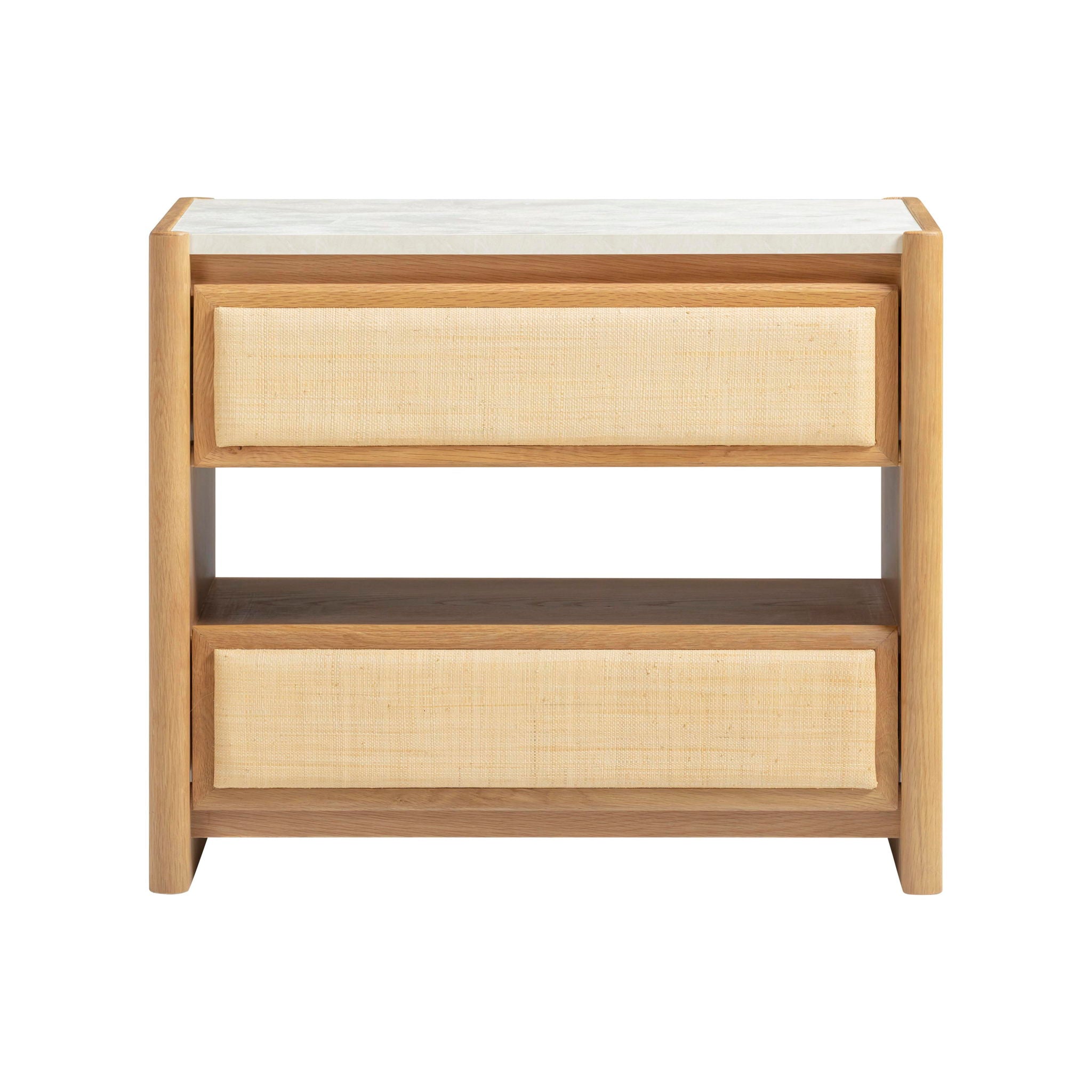 Paige - 2-Drawer Nightstand - Natural Oak - Urban Living Furniture (Los Angeles, CA)