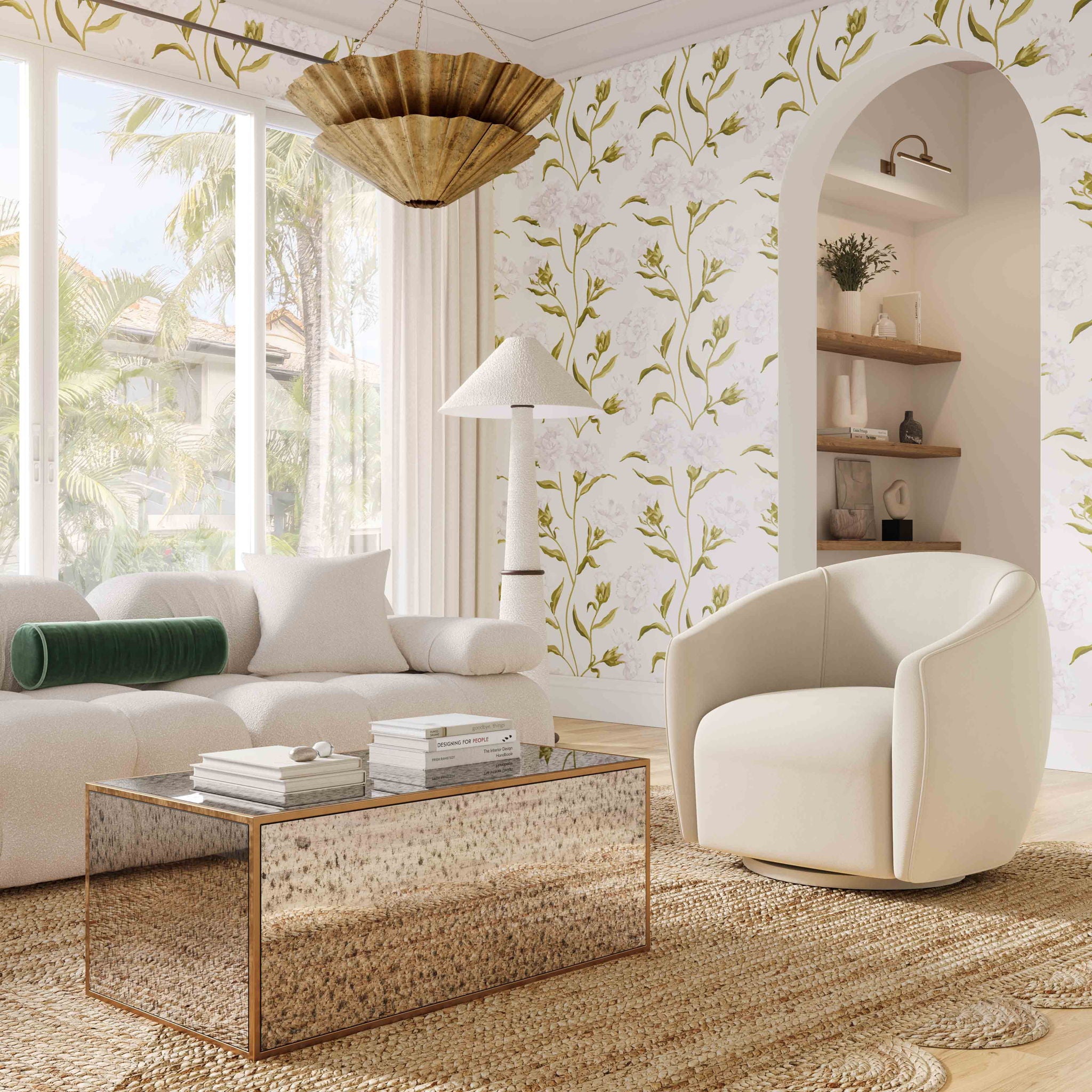 Jordan - Velvet Swivel Chair - Urban Living Furniture (Los Angeles, CA)