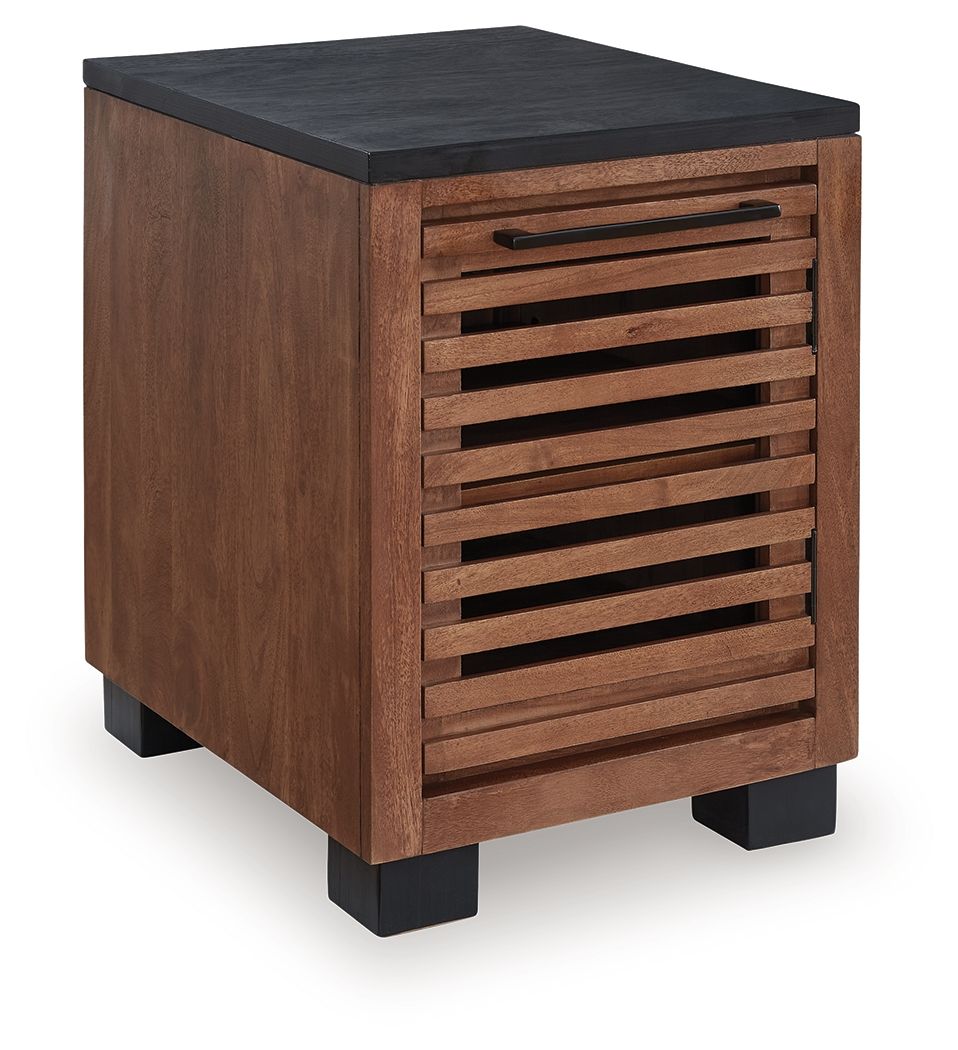 Kallari - Warm Brown / Black - Chair Side End Table - Urban Living Furniture (Los Angeles, CA)