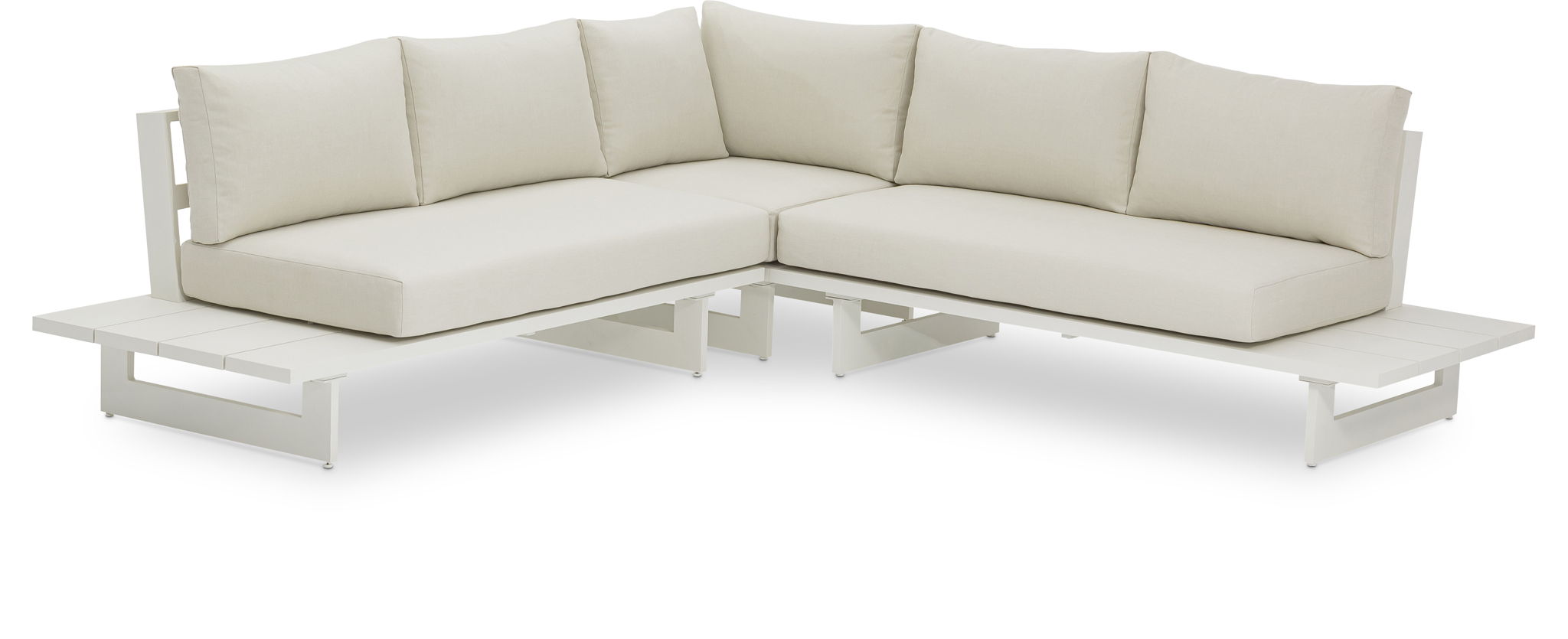 Maldives - Water Resistant Outdoor Patio Sectional With White Frame - Urban Living Furniture (Los Angeles, CA)