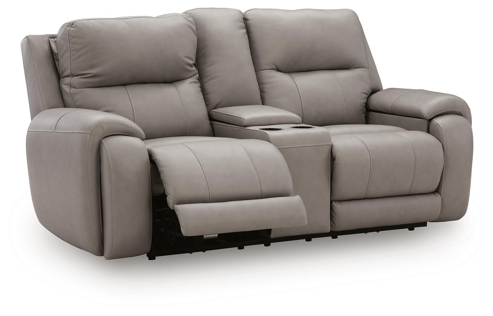 Real Moments - Power Reclining Loveseat With Audio Seating - Ash - Urban Living Furniture (Los Angeles, CA)