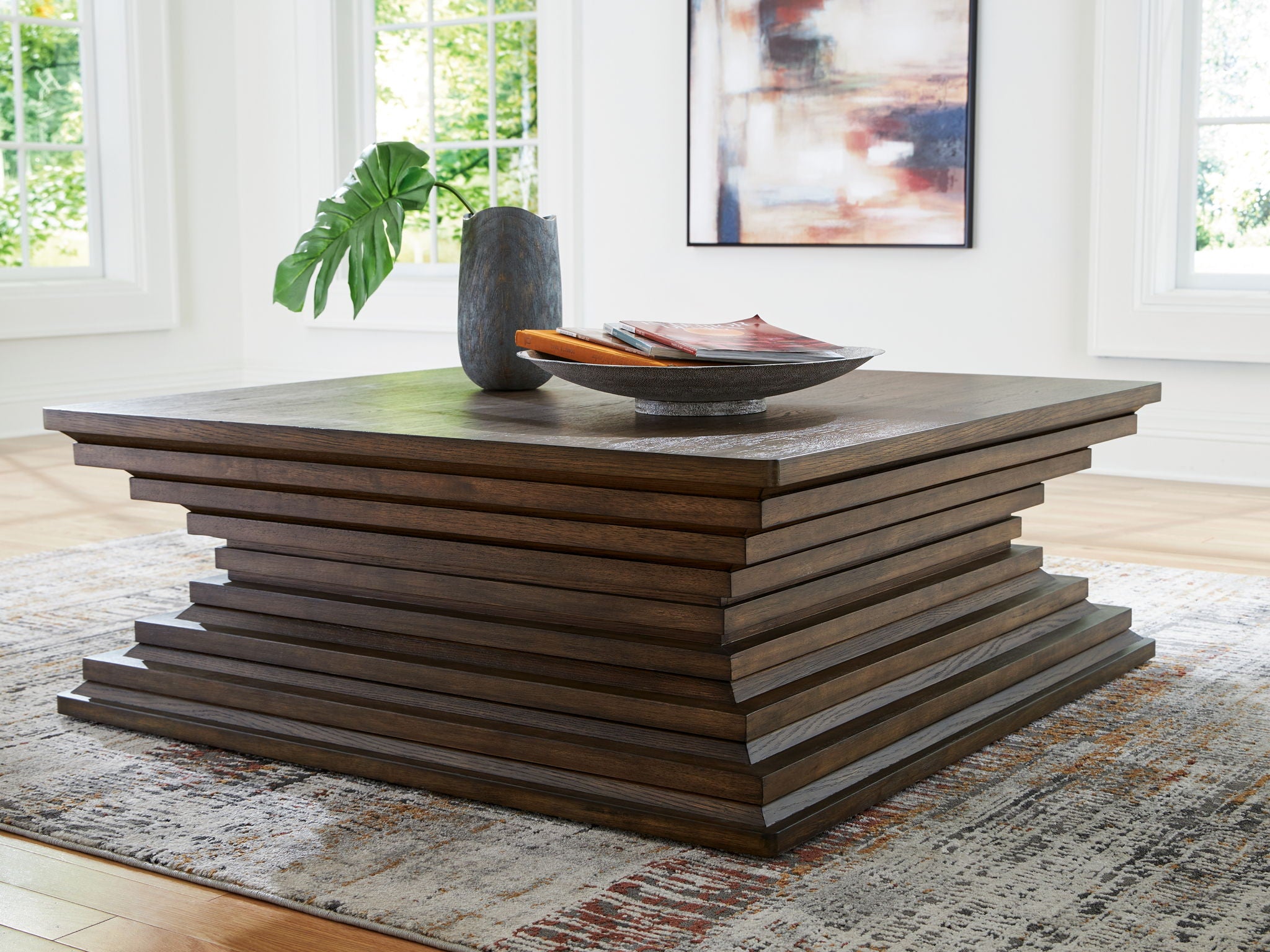 Hannodream - Warm Brown - Square Cocktail Table - Urban Living Furniture (Los Angeles, CA)
