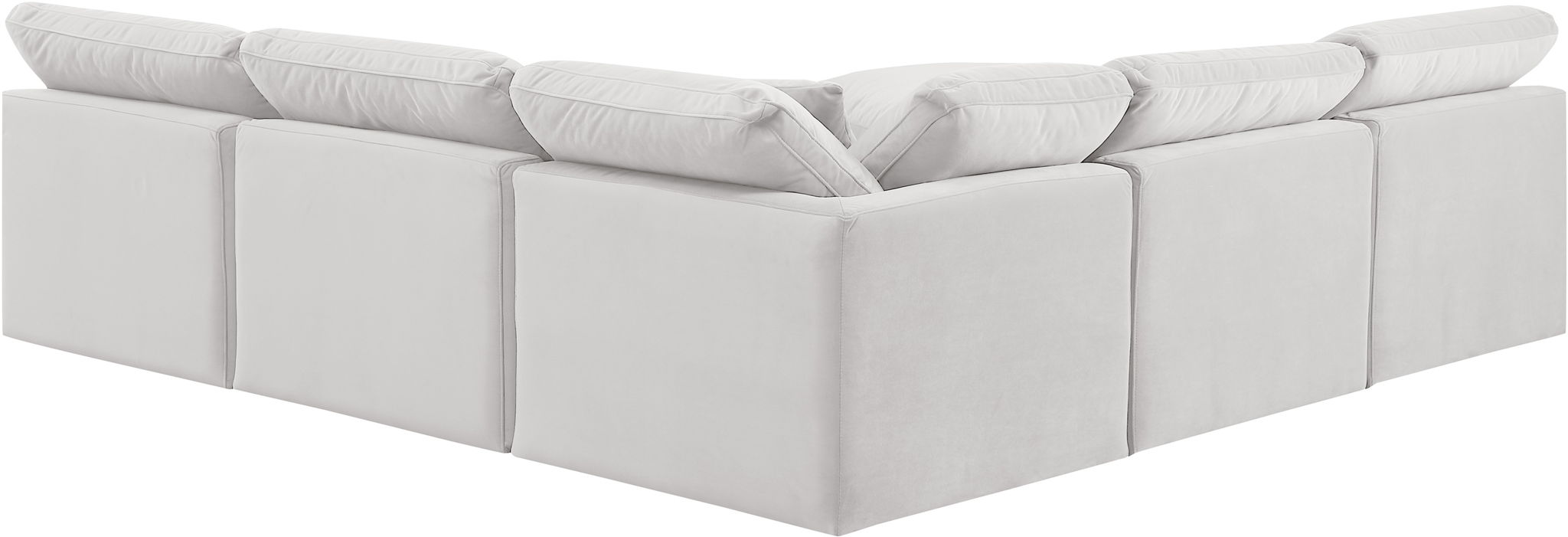 Indulge - Velvet 5 Piece Modular Corner Armless Sectional - Urban Living Furniture (Los Angeles, CA)