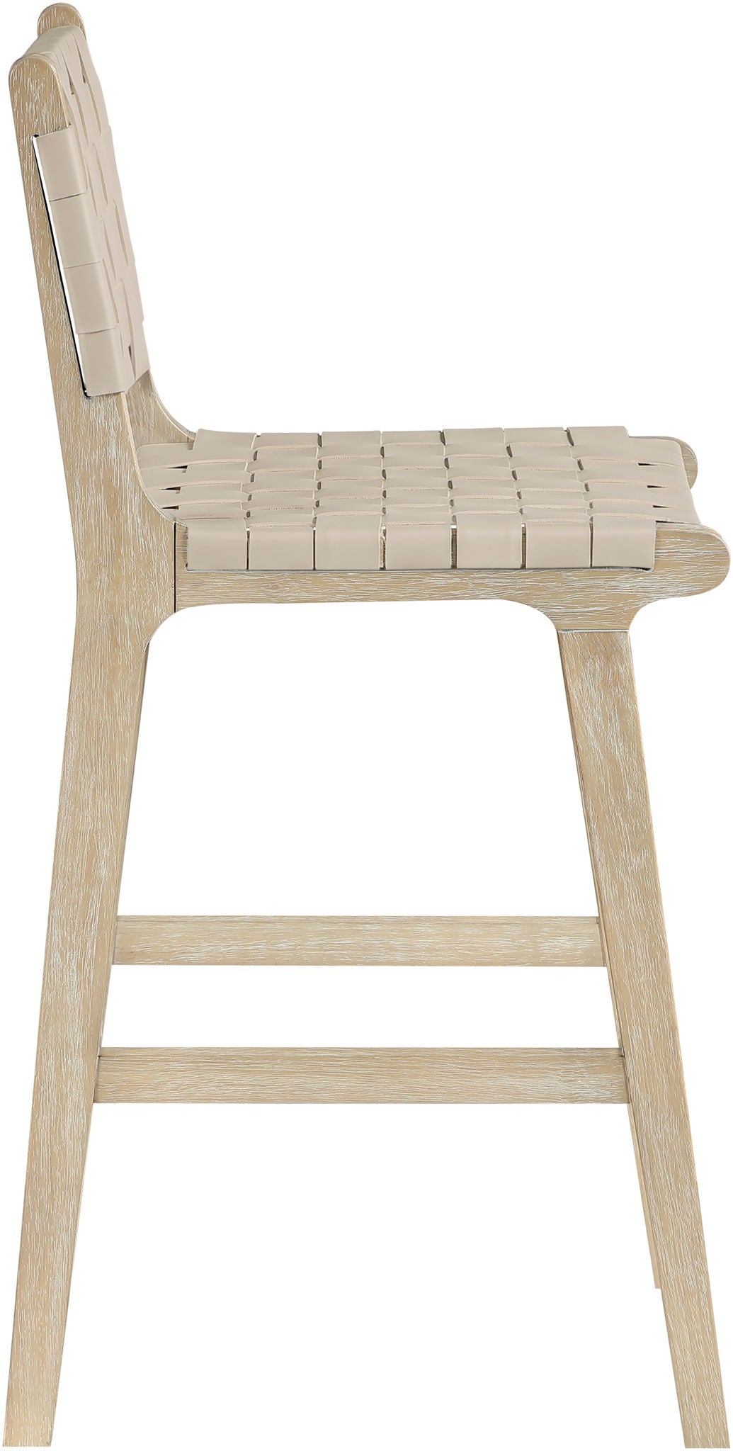 Entwine - Vegan Leather Upholstered Counter Stool - Painted Natural - Urban Living Furniture (Los Angeles, CA)