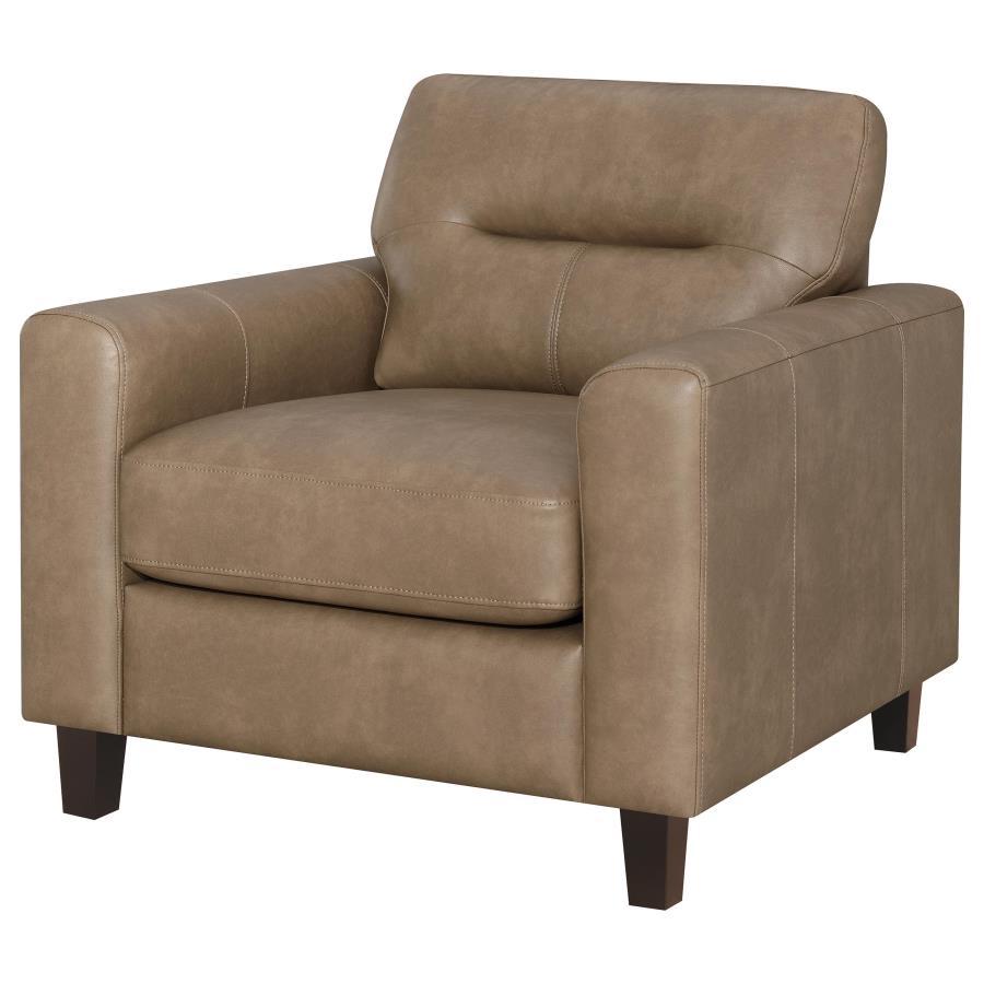 Scotland - Faux Leather Upholstered Track Arm Chair - Urban Living Furniture (Los Angeles, CA)
