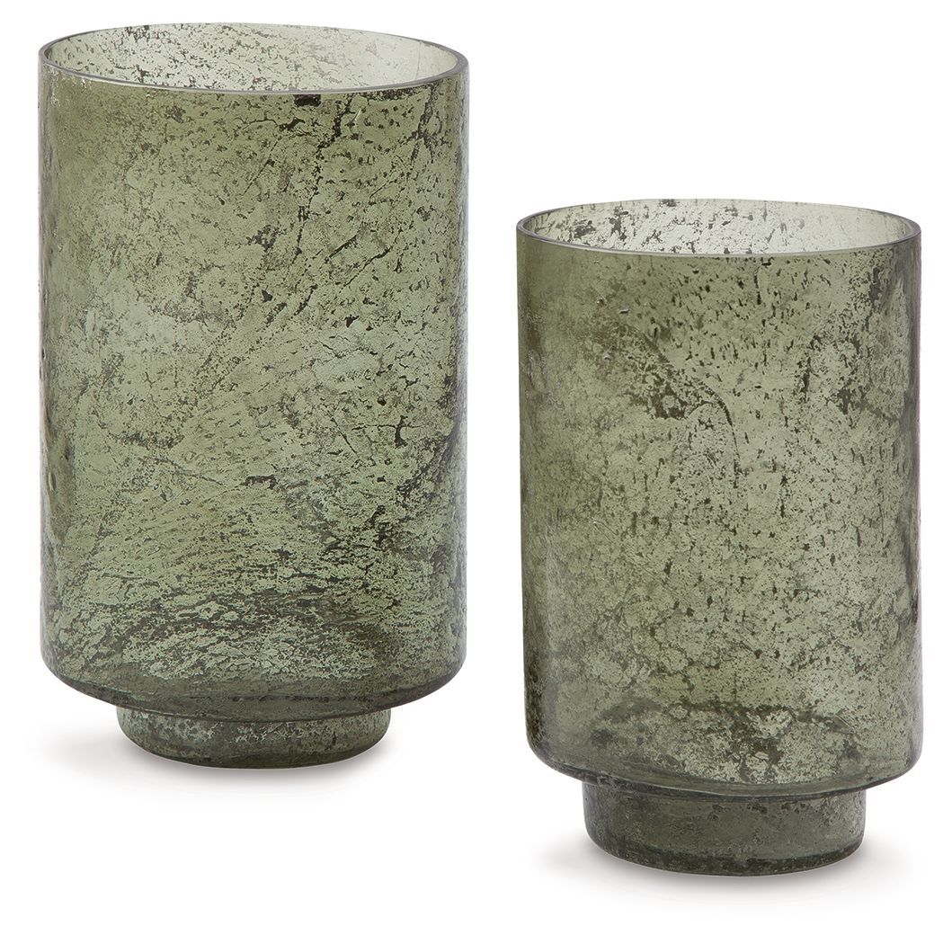Clarkton - Green - Candle Holder Set (Set of 2) - Urban Living Furniture (Los Angeles, CA)