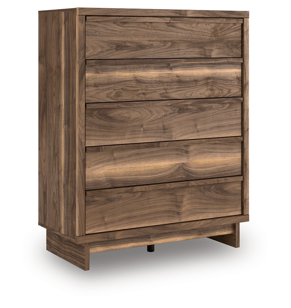 Chirason - Brown - Five Drawer Wide Chest - Urban Living Furniture (Los Angeles, CA)
