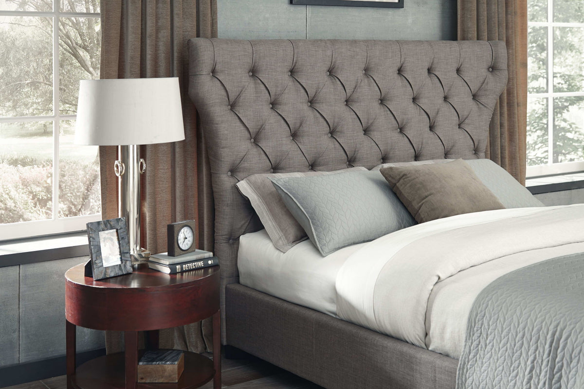Geneva Melina - California King Tufted Upholstered Headboard - Dolphin Linen
