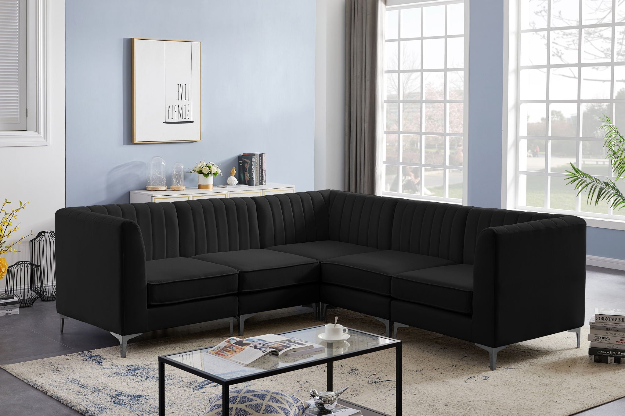 Alina - 5 Piece Modular Corner Sectional - Urban Living Furniture (Los Angeles, CA)