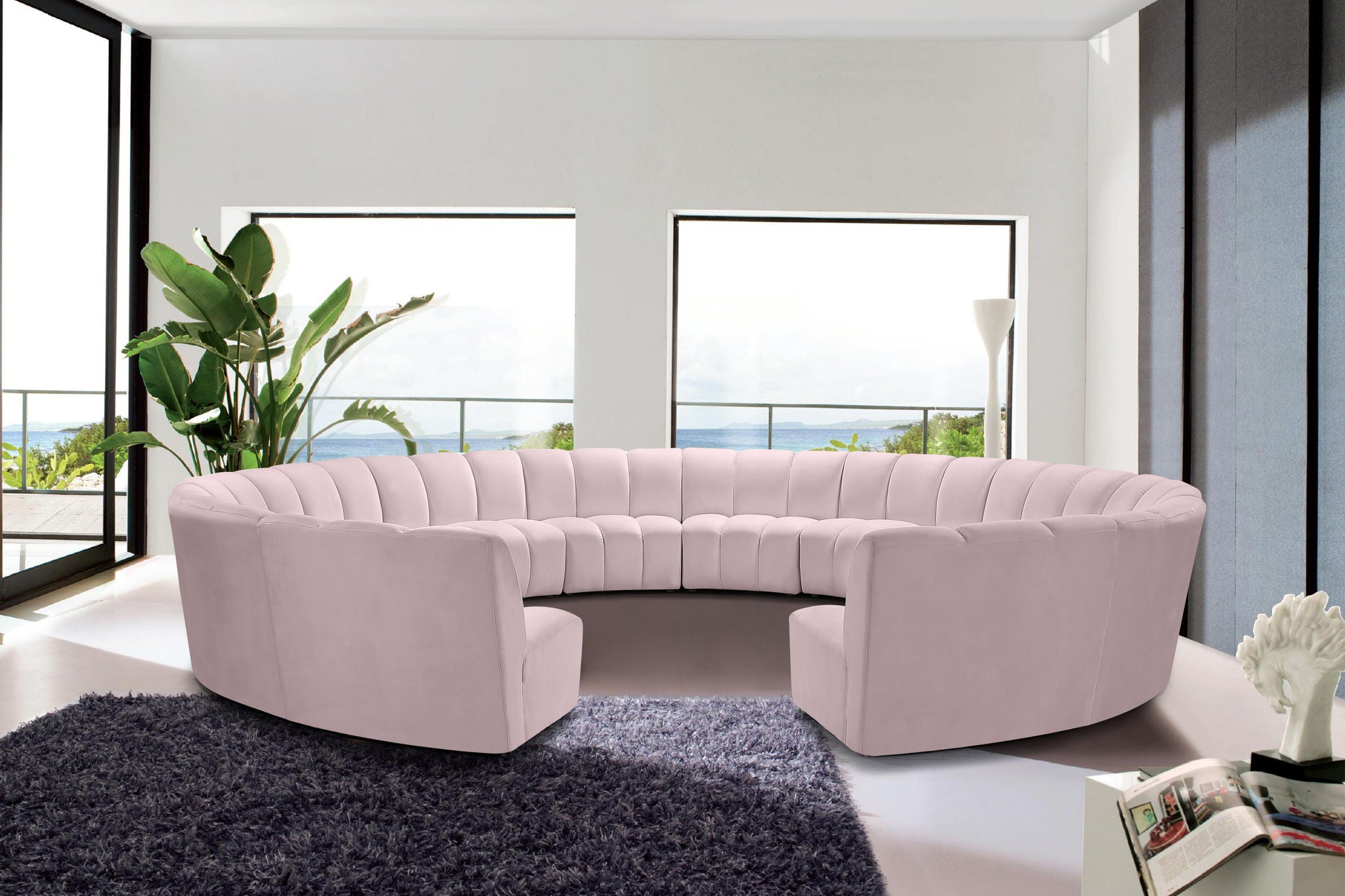 Infinity - 12 Piece Velvet Modular Sectional - Urban Living Furniture (Los Angeles, CA)