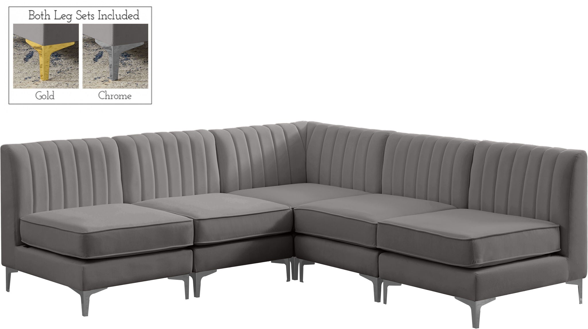 Alina - 5 Piece Armless Sectional - Urban Living Furniture (Los Angeles, CA)
