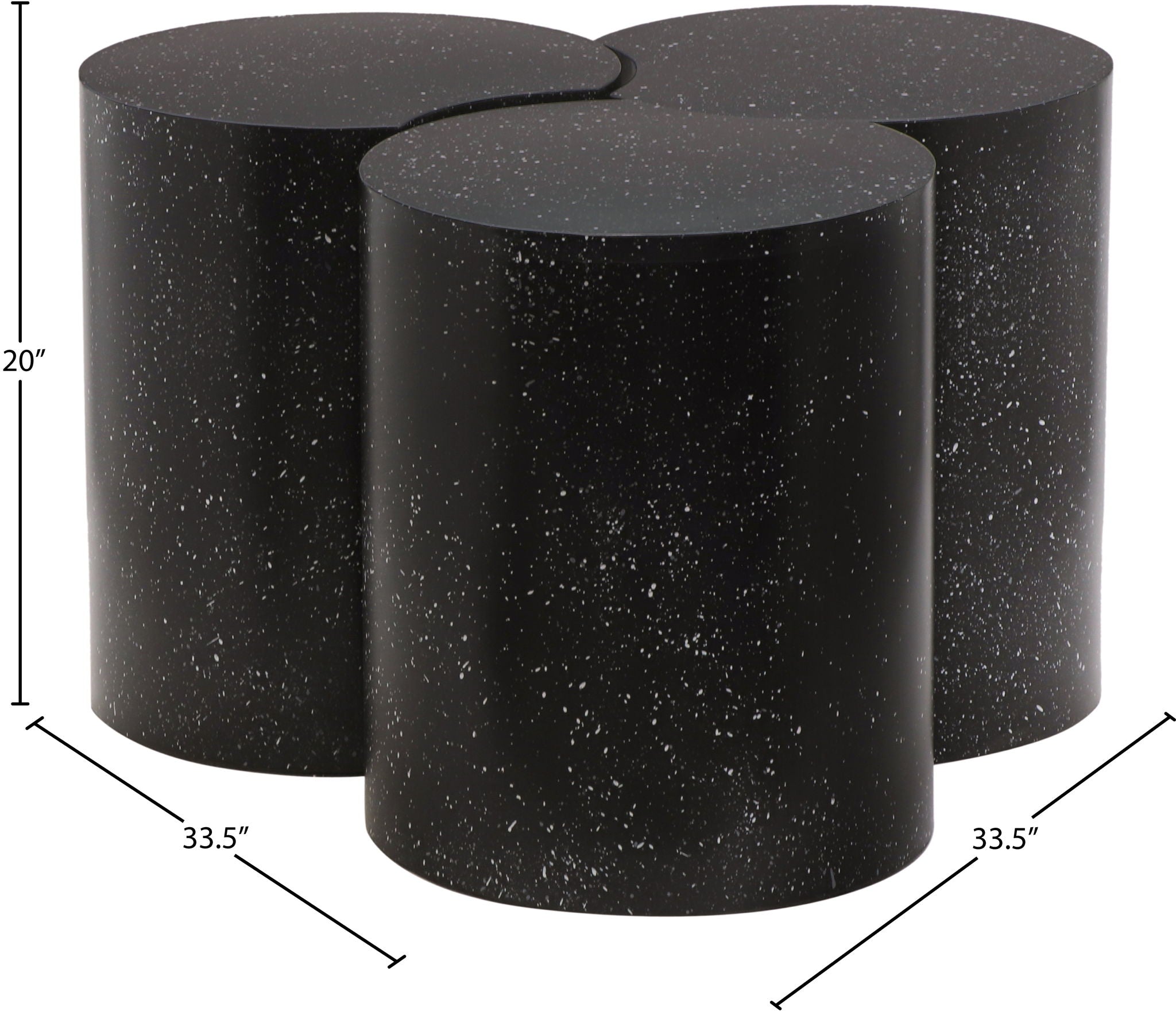 Dimple - 3 Piece Modular Coffee Table - Terazzo Finish - Urban Living Furniture (Los Angeles, CA)