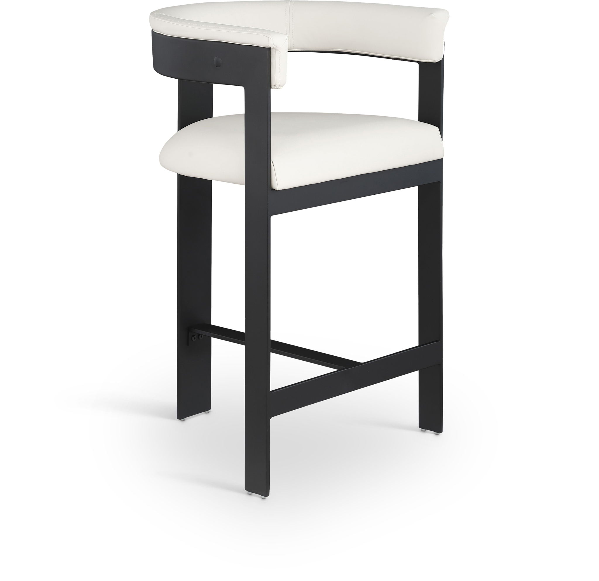 Romeo - Faux Leather Counter Stool With Black Base (Set of 2) - Urban Living Furniture (Los Angeles, CA)