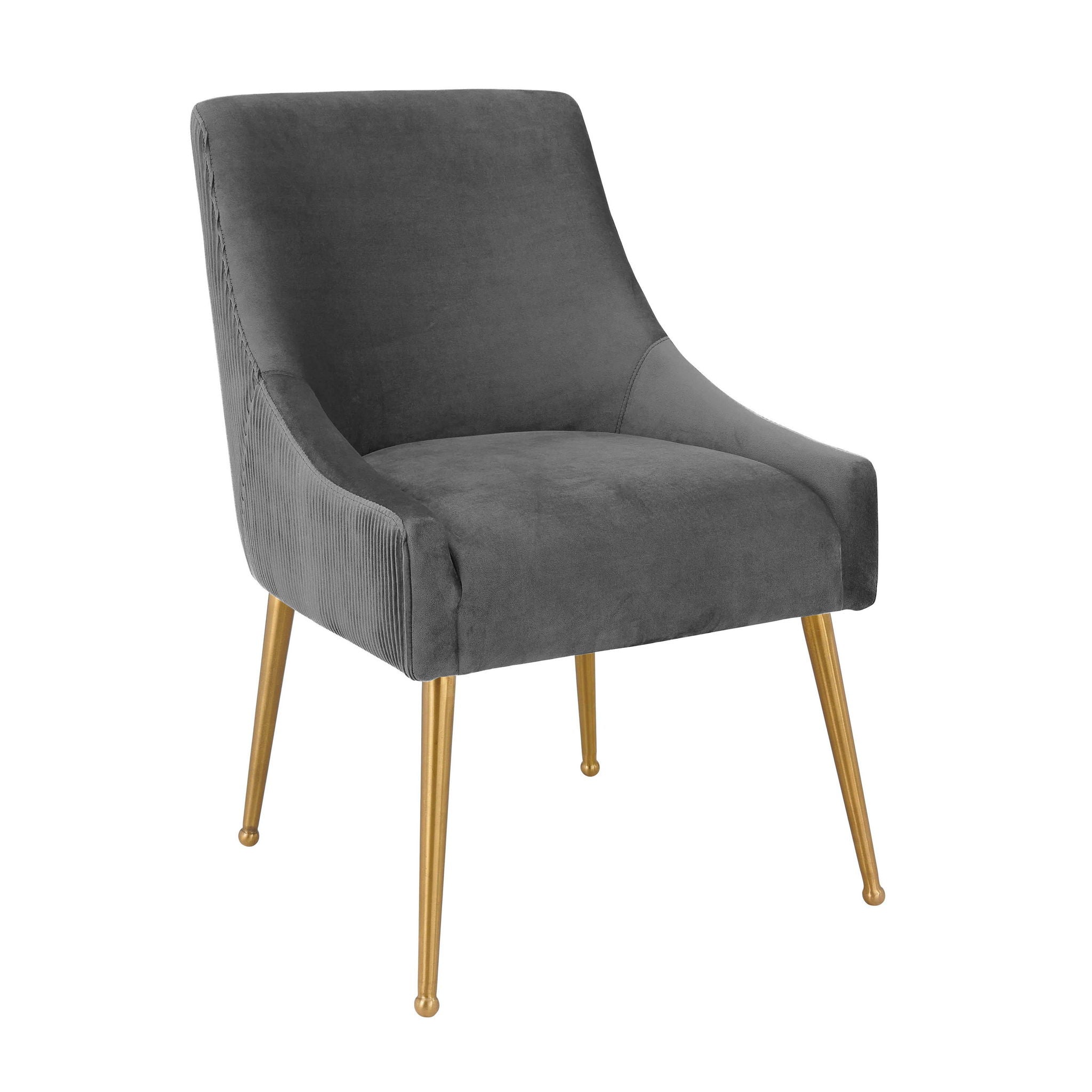 Beatrix - Pleated Velvet Side Chair - Urban Living Furniture (Los Angeles, CA)