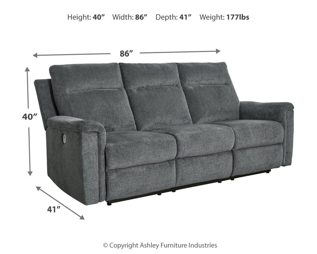 Barnsana - Power Reclining Sofa - Urban Living Furniture (Los Angeles, CA)