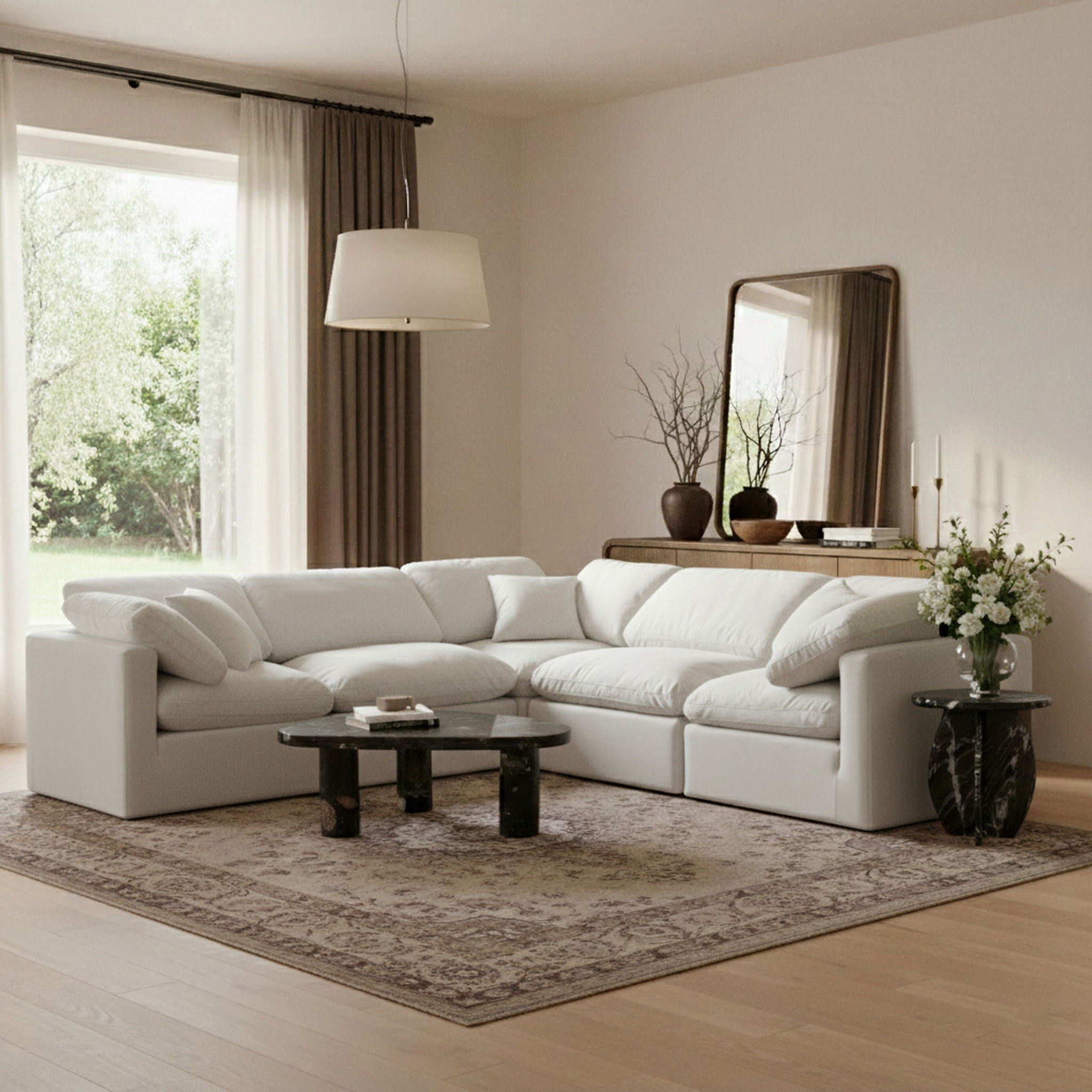 Indulge - Velvet 5 Piece Modular Corner Sectional - Urban Living Furniture (Los Angeles, CA)