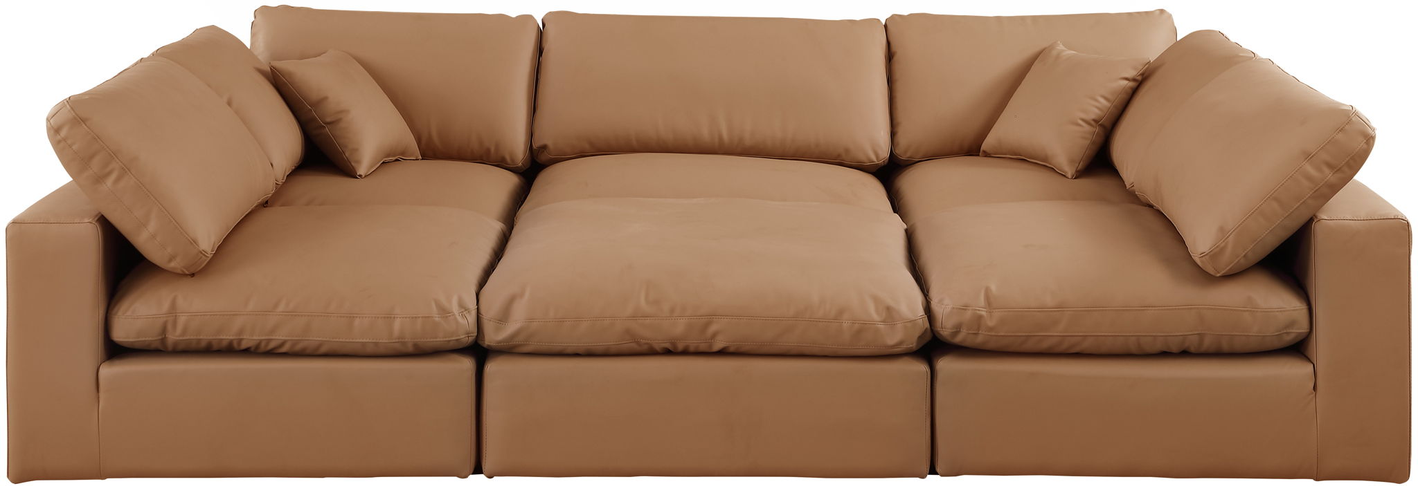 Comfy - 6 Piece Faux Leather Sectional - Urban Living Furniture (Los Angeles, CA)