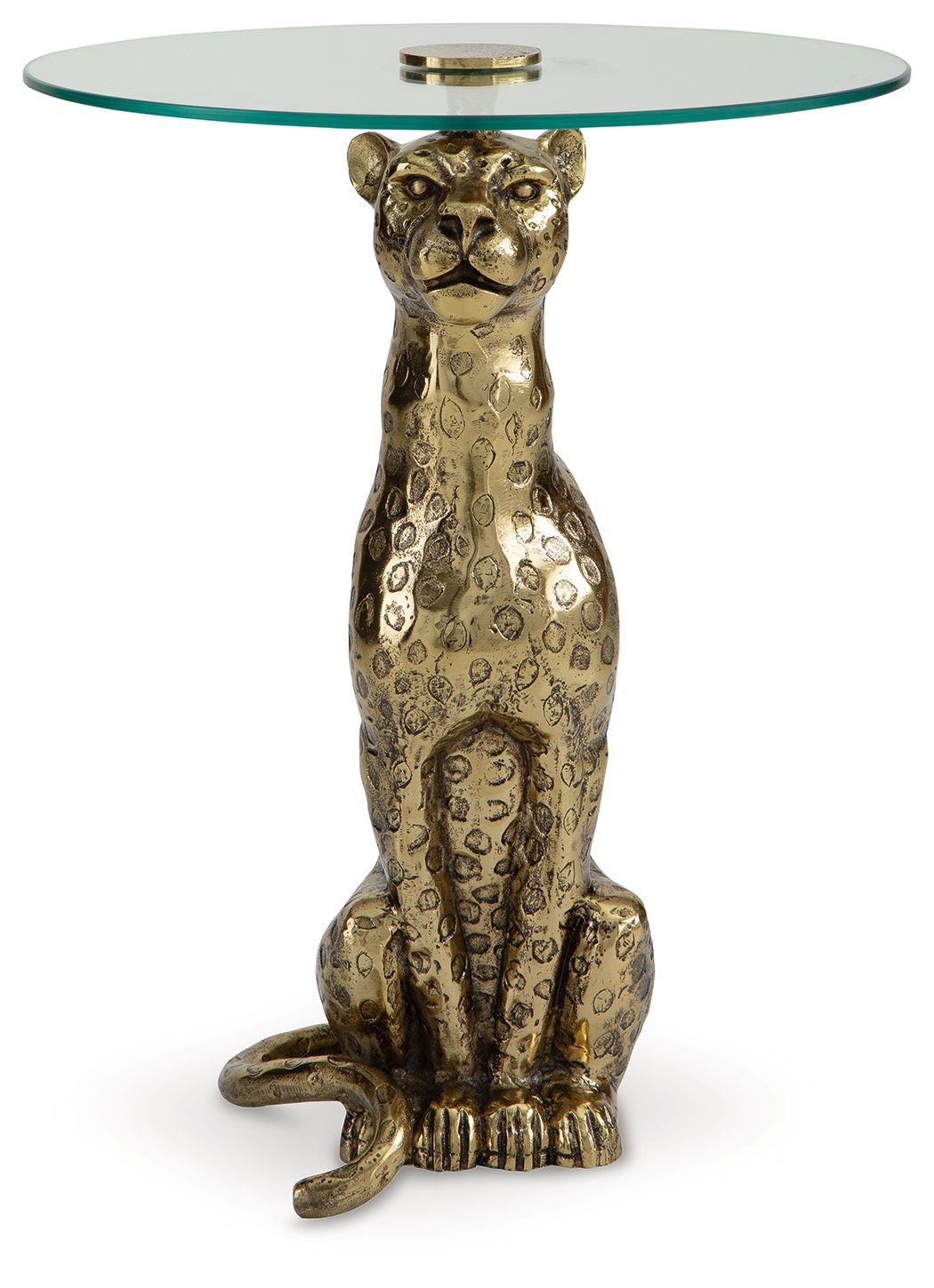 Vallain - Antique Gold Finish - Accent Table - Urban Living Furniture (Los Angeles, CA)