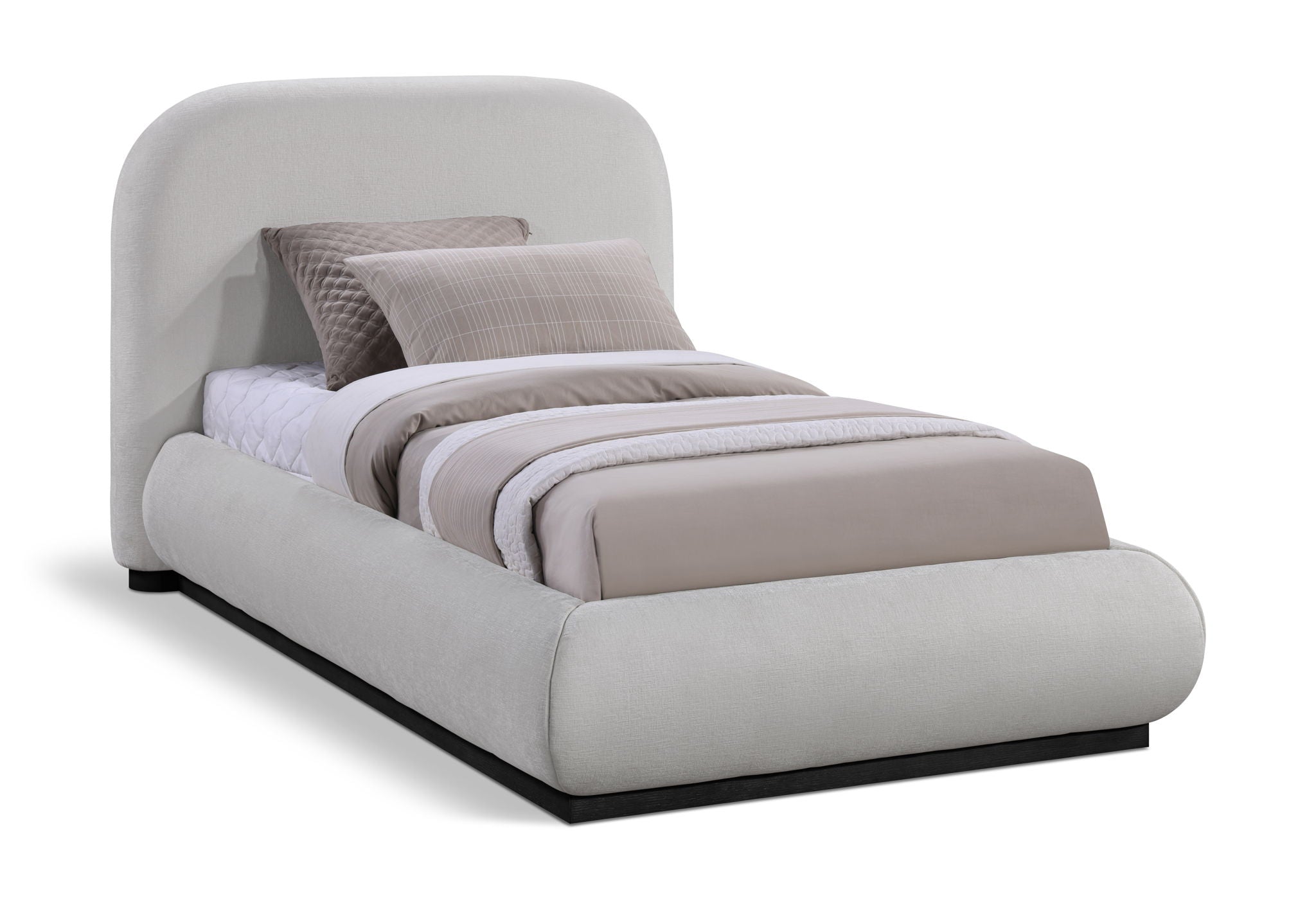 Vaughn - Chenille Bed With Black Base - Urban Living Furniture (Los Angeles, CA)