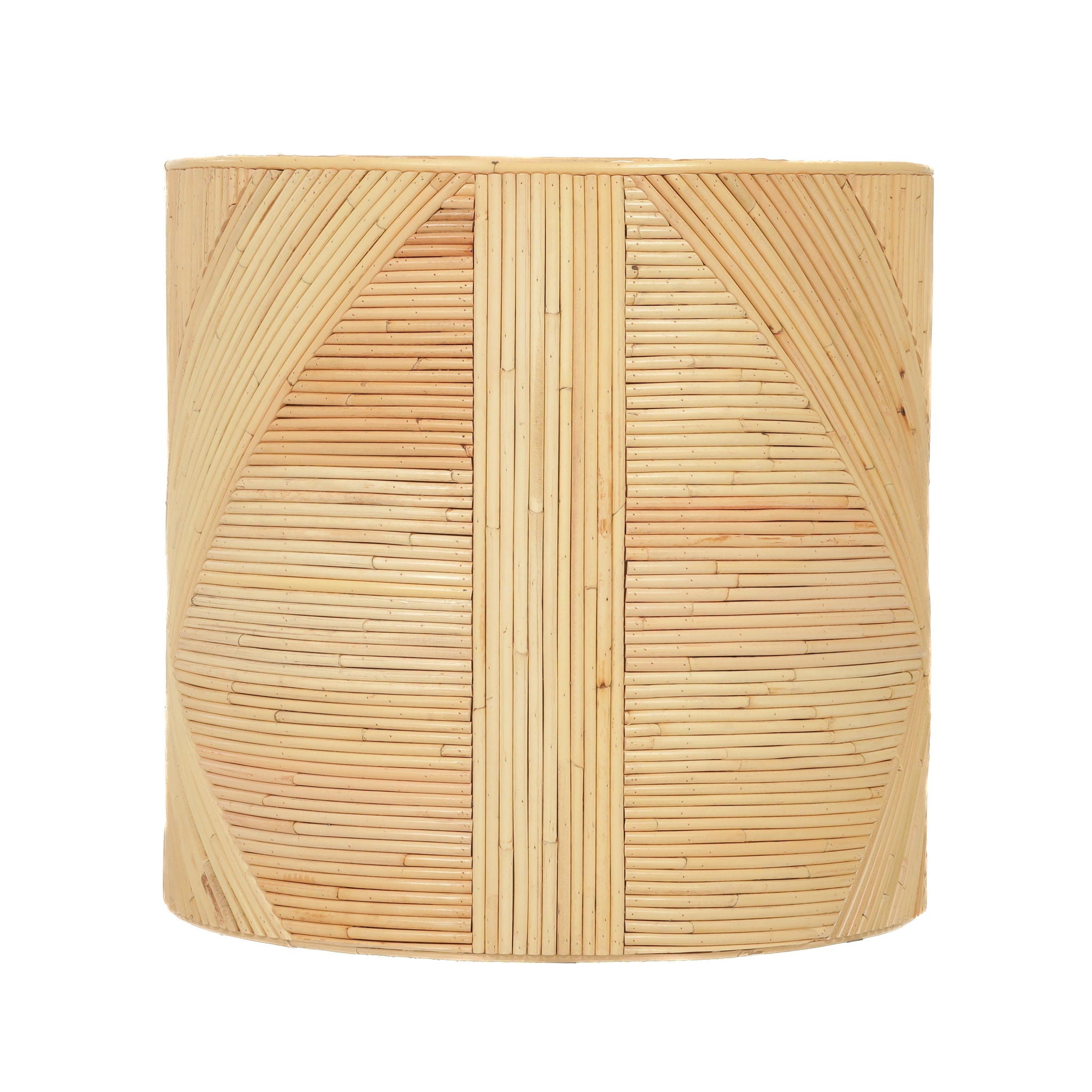 Matea - Rattan Cross Side Table - Natural - Urban Living Furniture (Los Angeles, CA)