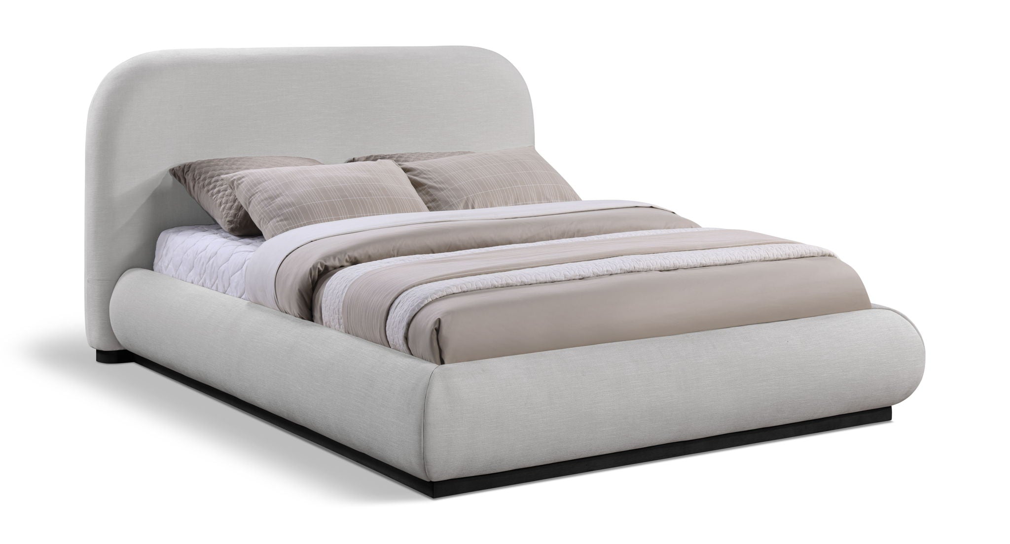 Vaughn - Chenille Bed With Black Base - Urban Living Furniture (Los Angeles, CA)