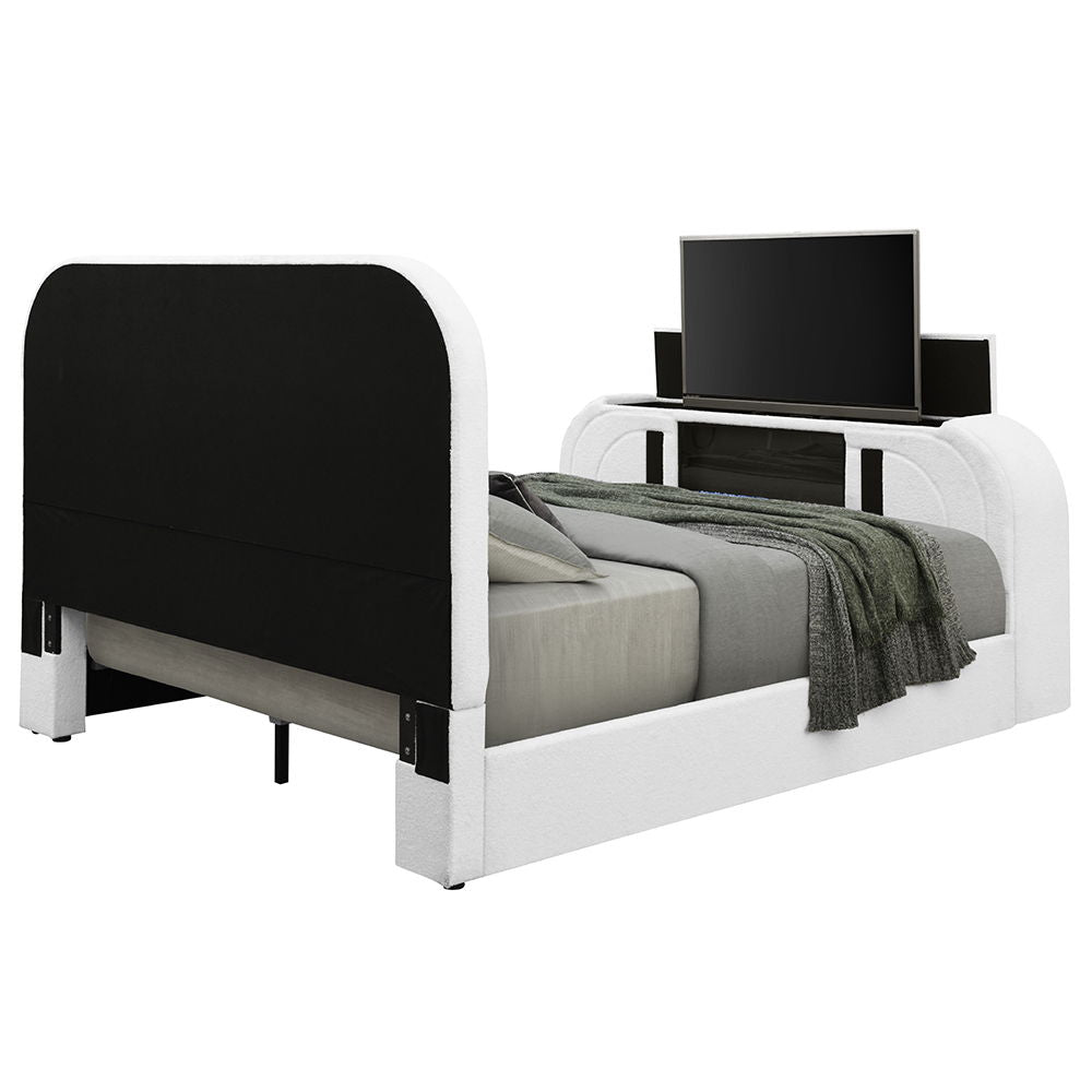 Shelyn - Bed With LED, TV Cabinet, Fireplace & Bluetooth - Urban Living Furniture (Los Angeles, CA)
