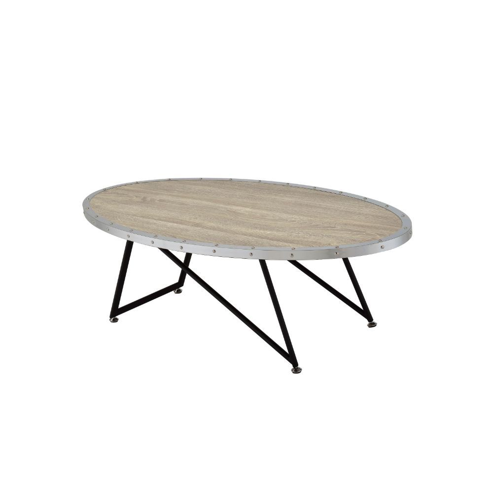 Allis - Coffee Table - Weathered Gray Oak & Metal - Urban Living Furniture (Los Angeles, CA)