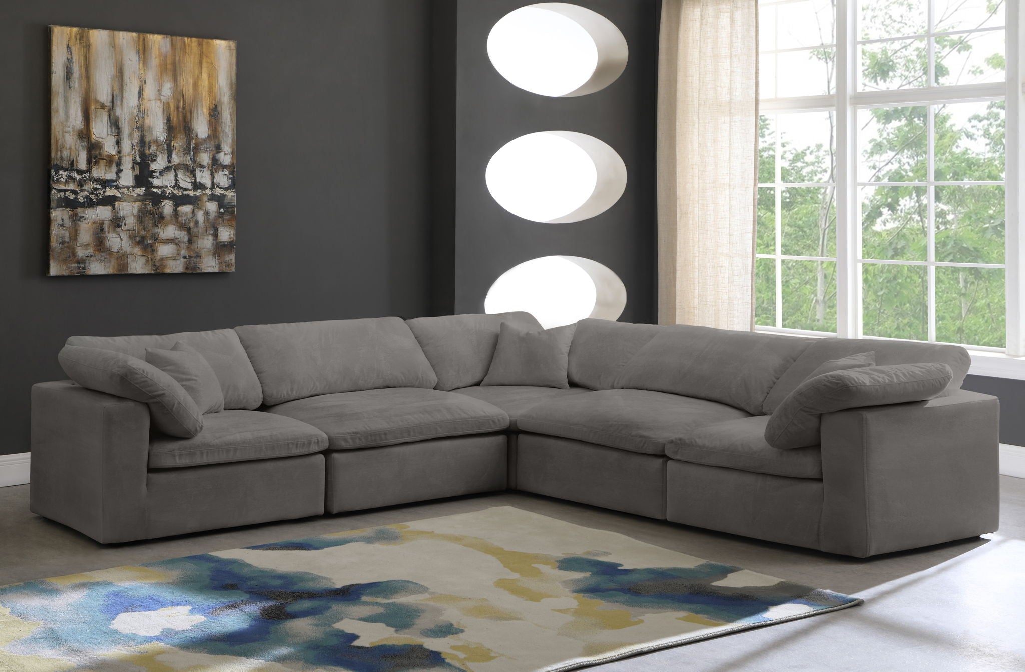 Cozy - 5 Piece Modular Corner Sectional - Urban Living Furniture (Los Angeles, CA)