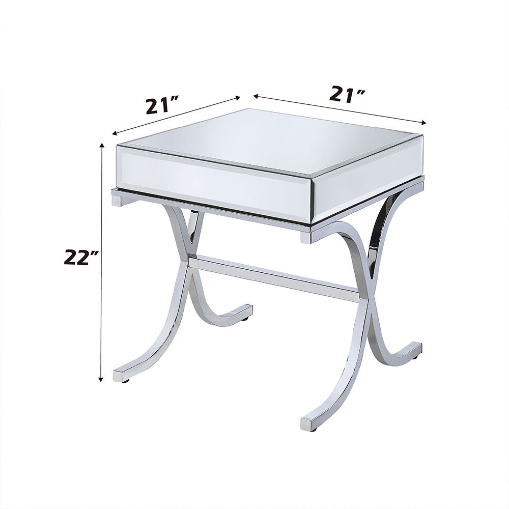 Yuri - End Table - Mirrored & Chrome - Urban Living Furniture (Los Angeles, CA)