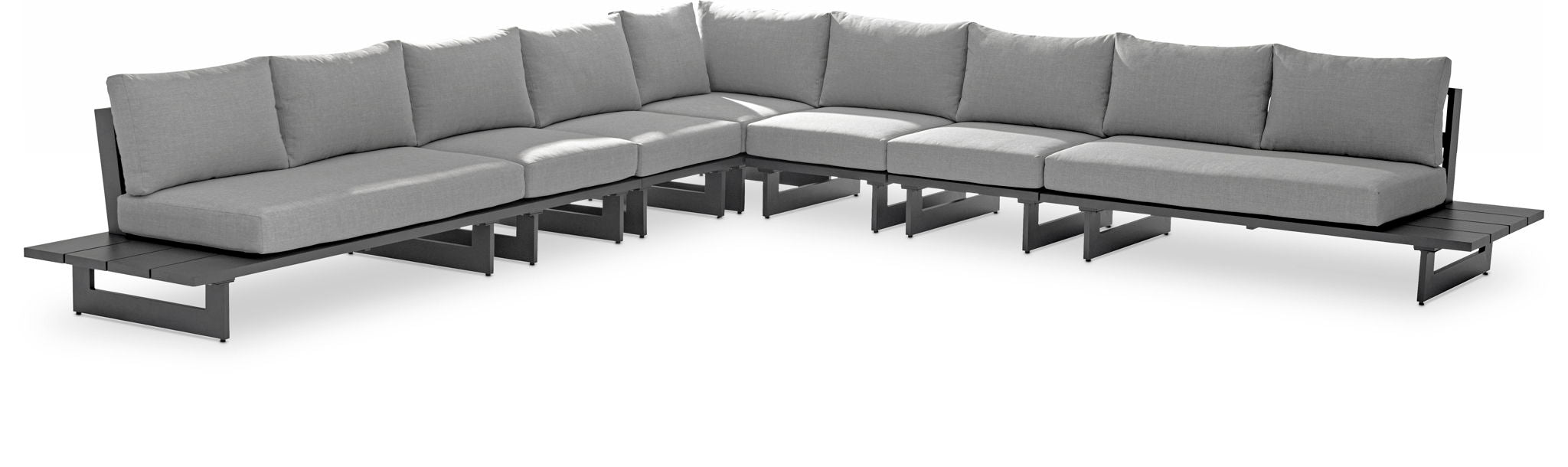 Maldives - 7 Piece Water Resistant Outdoor Patio Modular Sectional With Gray Base - Urban Living Furniture (Los Angeles, CA)