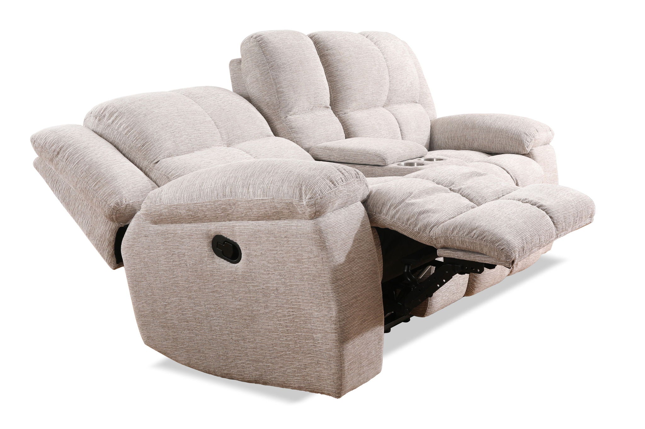 Buster - Reclining Console Loveseat - Opal Taupe - Urban Living Furniture (Los Angeles, CA)