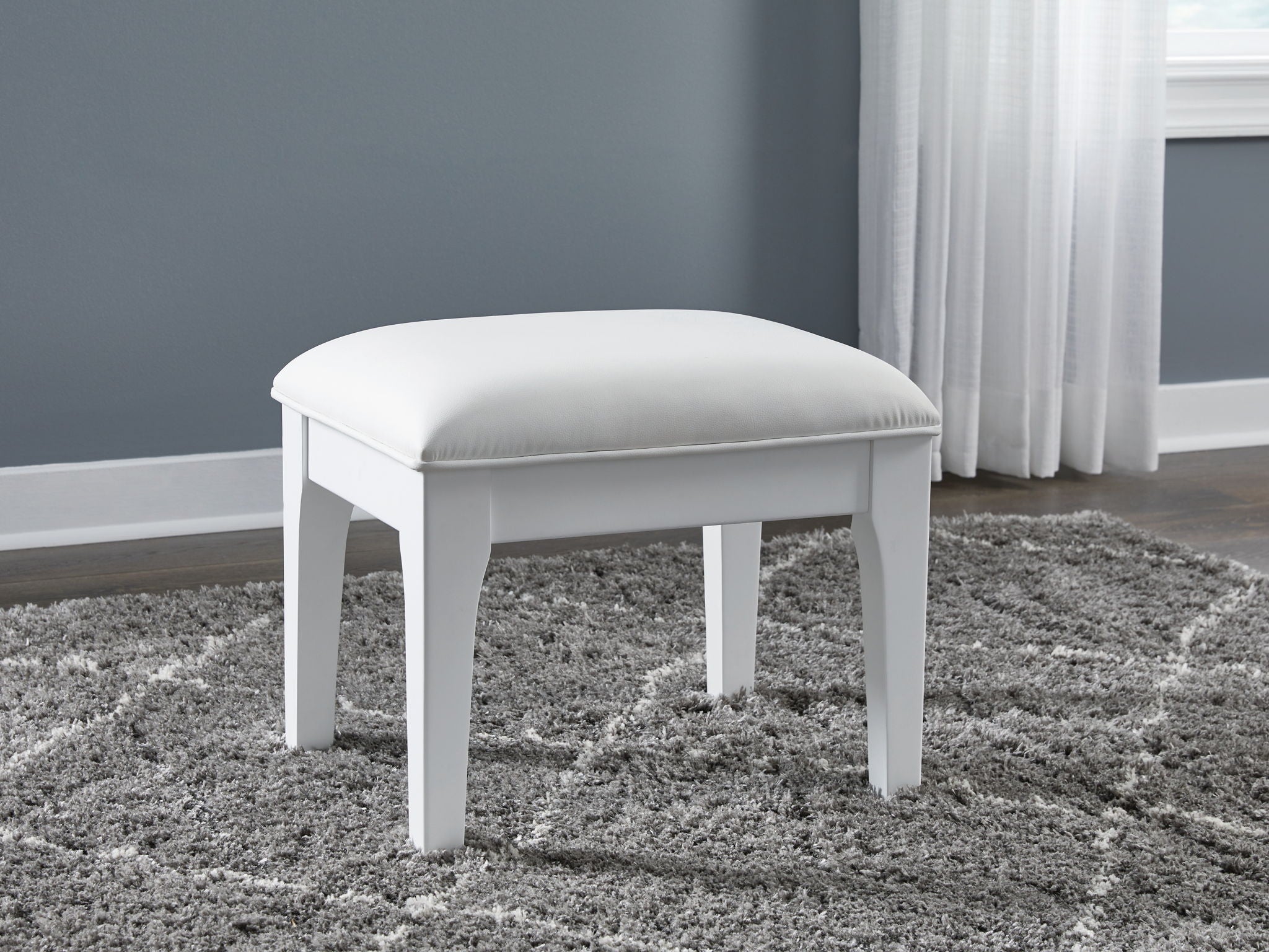 Chalanna - White - Vanity Stool - Urban Living Furniture (Los Angeles, CA)