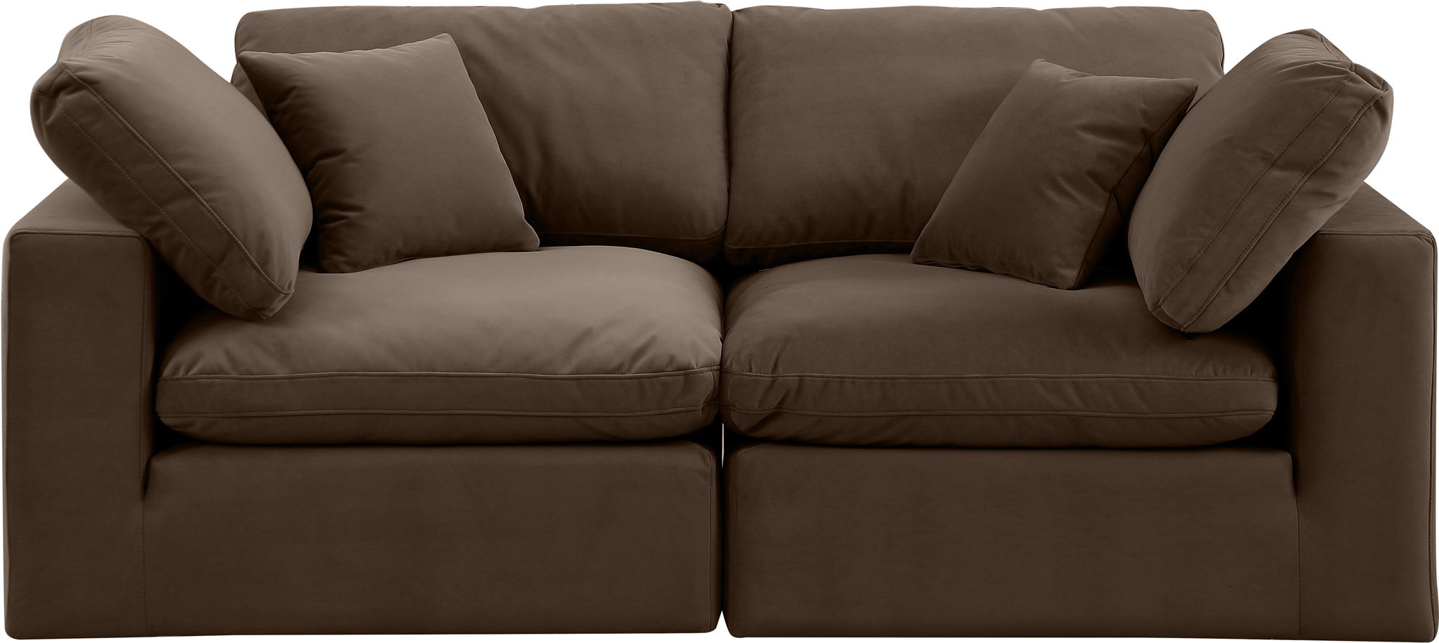 Comfy - Velvet Modular Sofa 2 Seats - Urban Living Furniture (Los Angeles, CA)