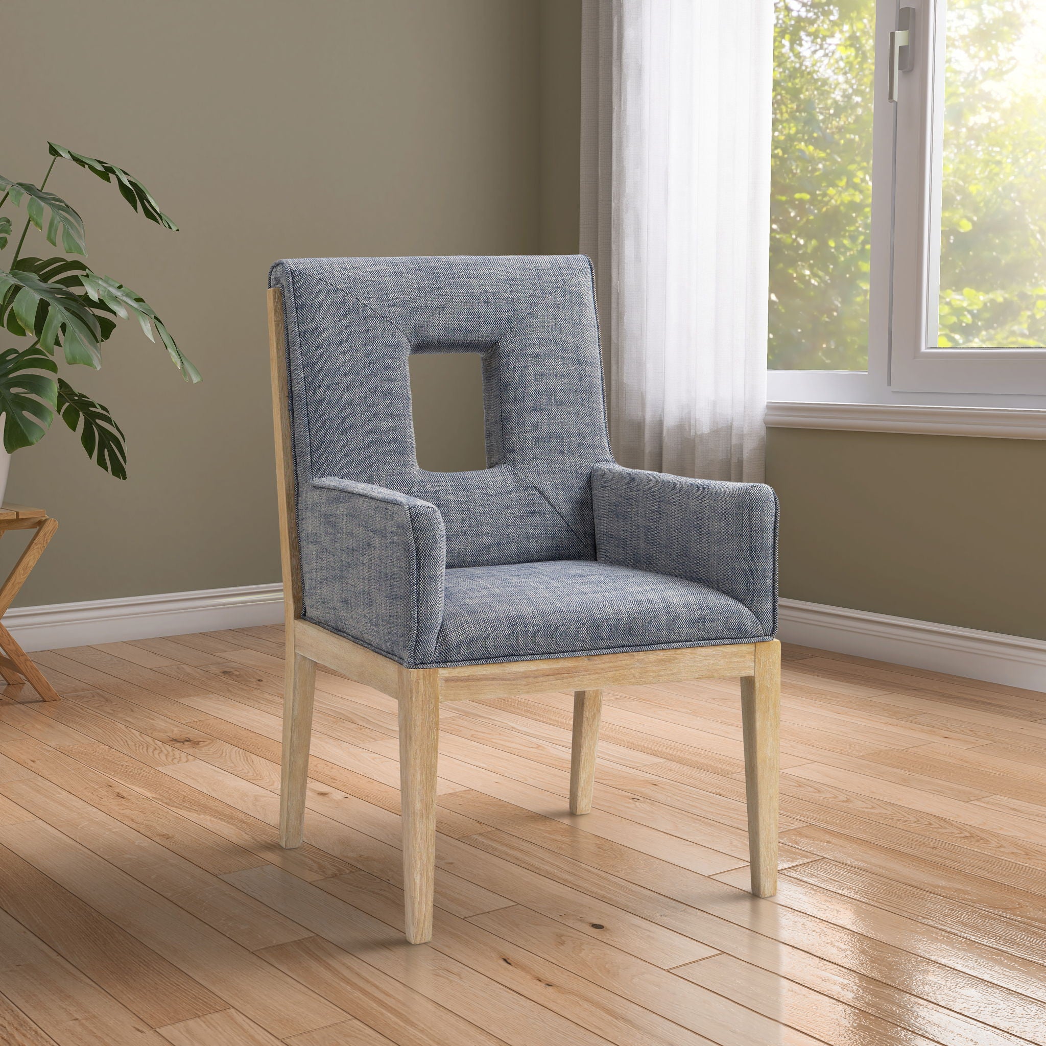 Gwendolyn - Dining Arm Chair With Natural Frame - Urban Living Furniture (Los Angeles, CA)